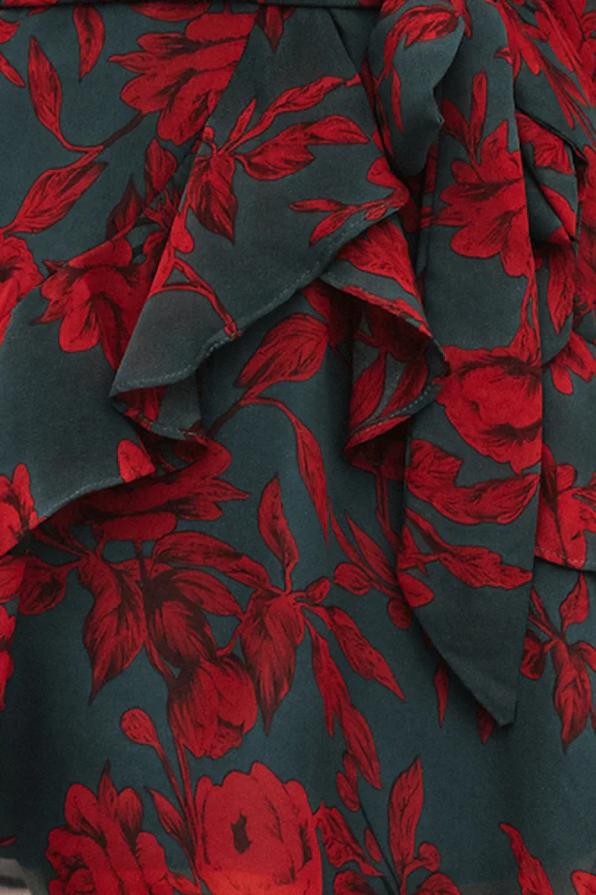 Hard To Keep Up Dress Forest Green