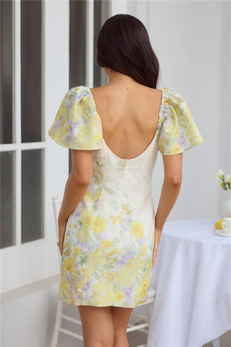 Jasmine Breeze Short Sleeve Mini Dress Multi