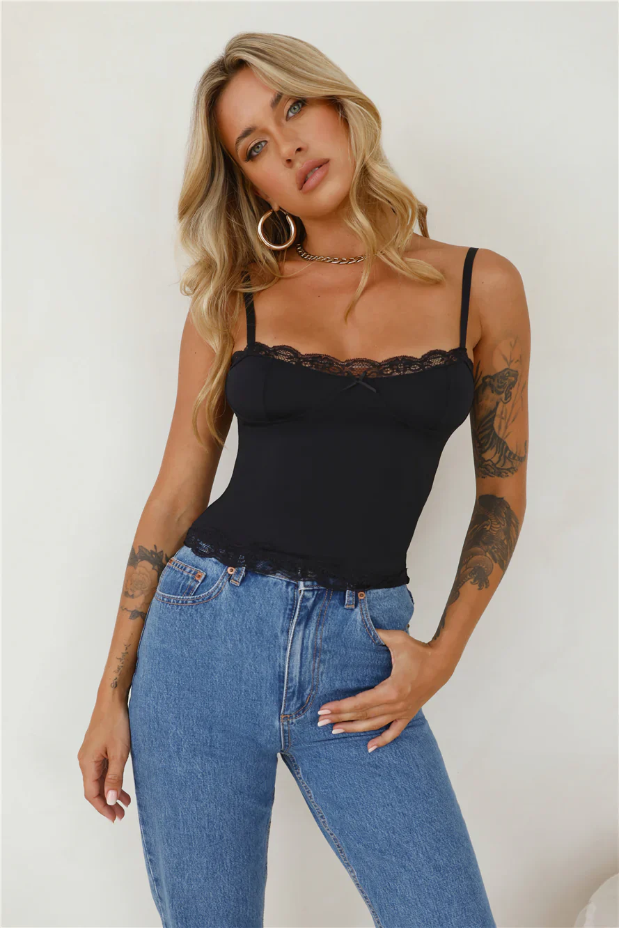 LIONESS Top Model Cami Onyx