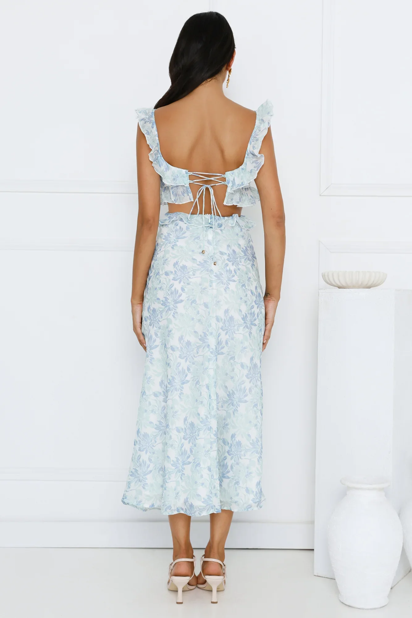 In Another World Maxi Dress Blue