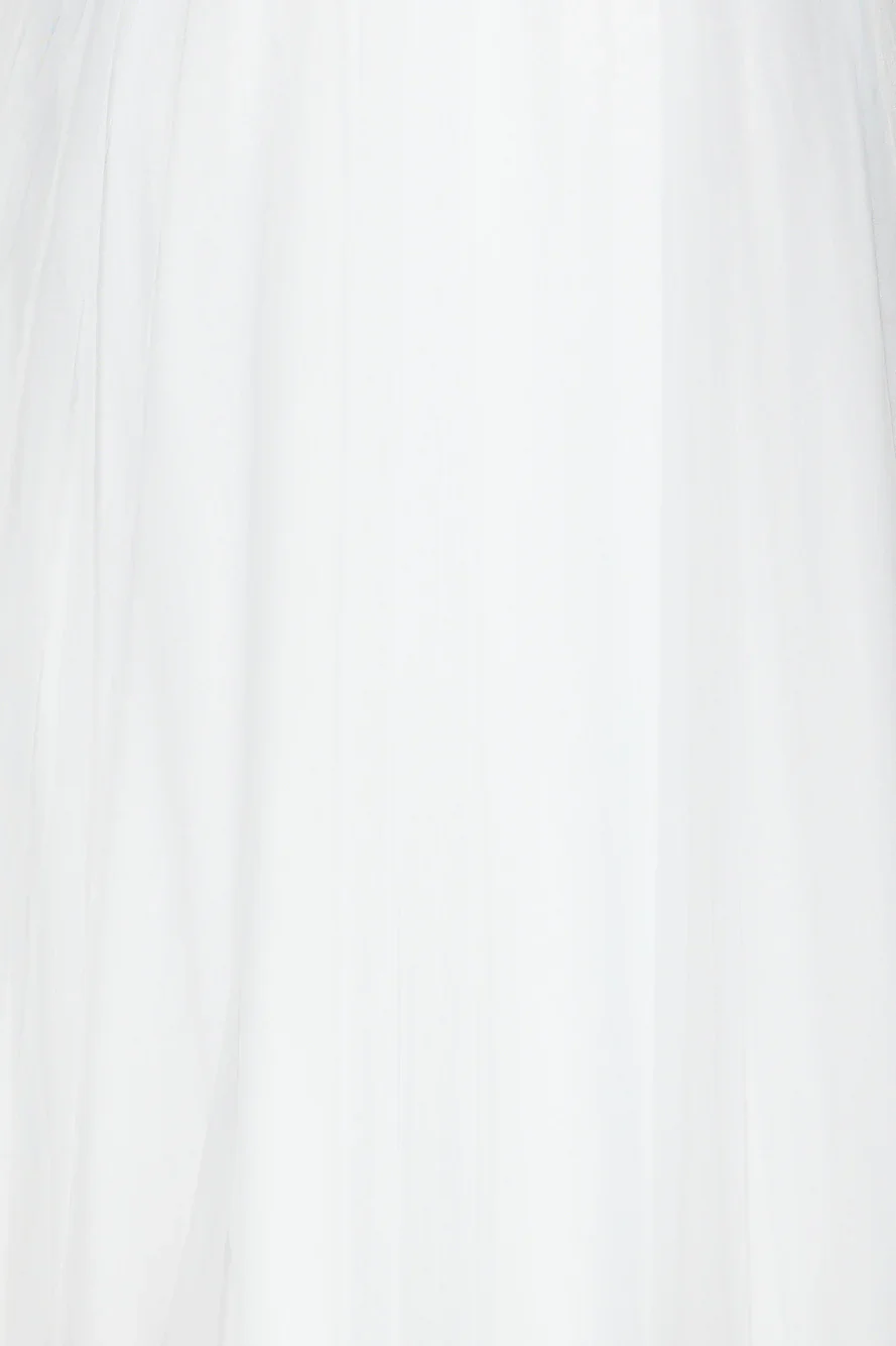 Keeping It Smart Midi Skirt White