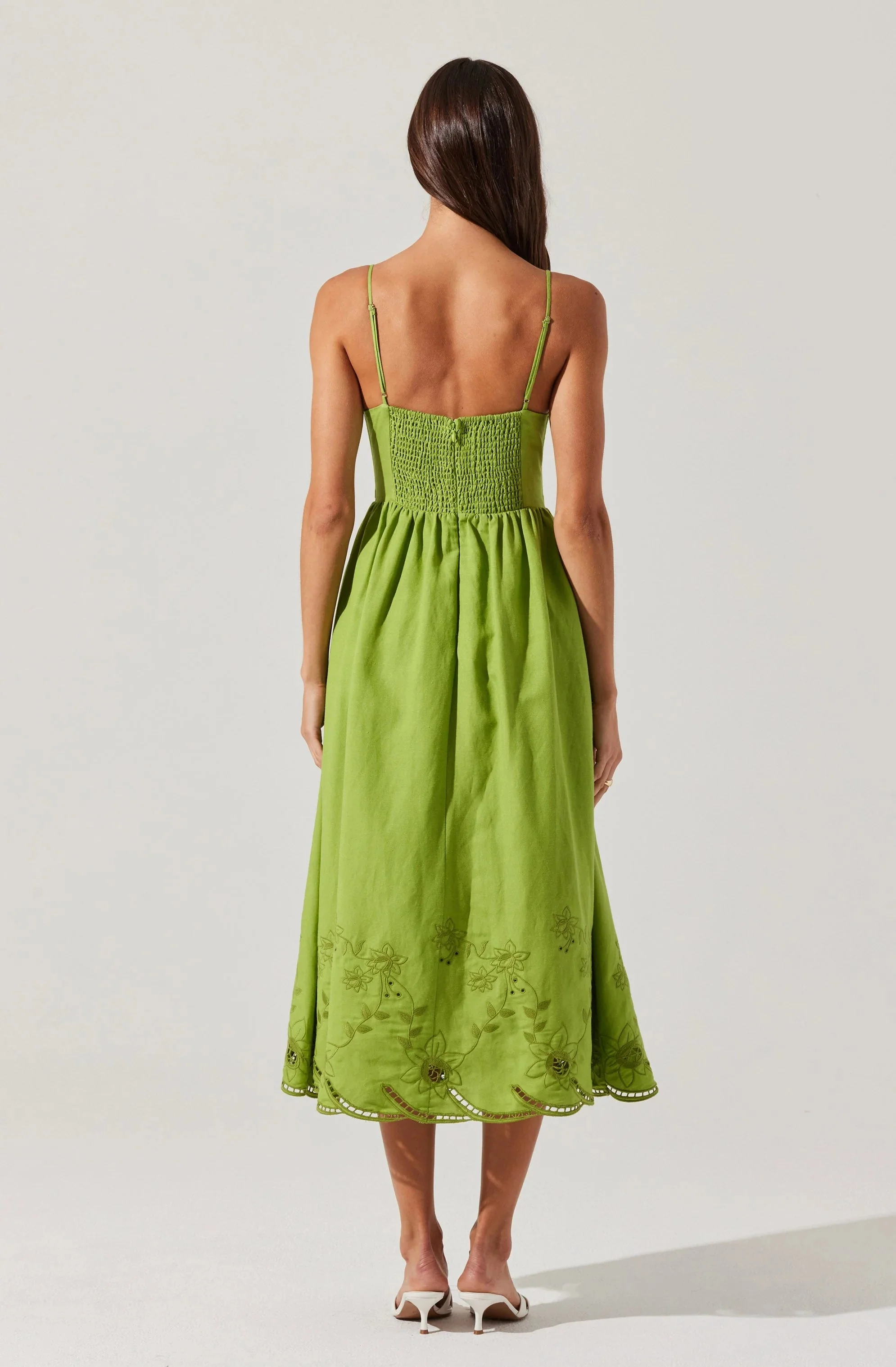 Kaidi Embroidered Midi Dress