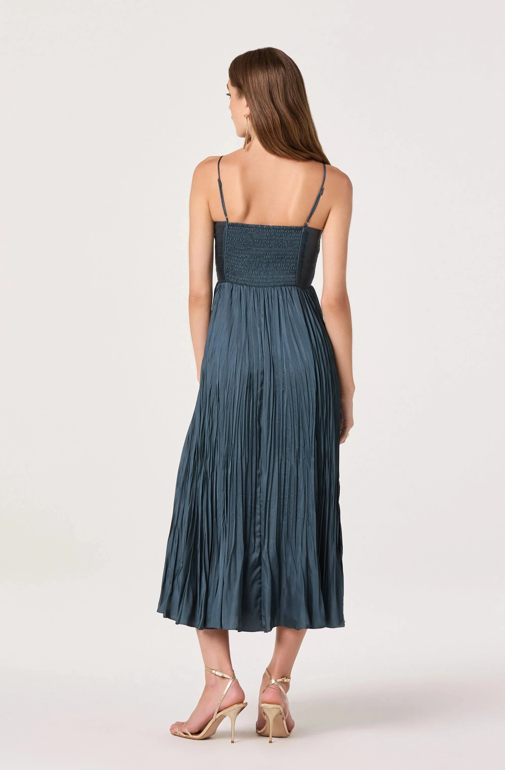 Maeve Pleated Midi Dress