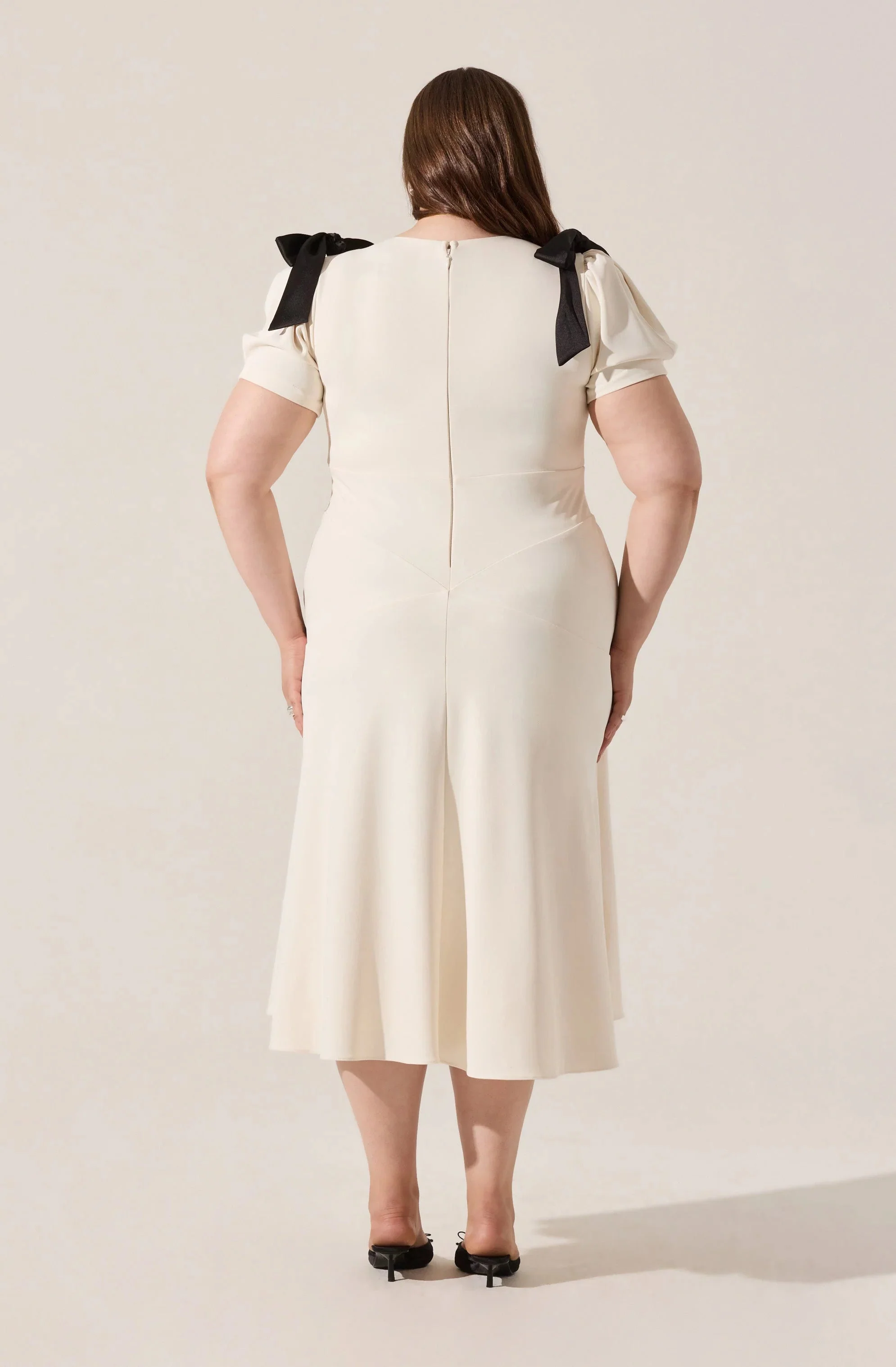 Ciela Bow Puff Sleeve Dress