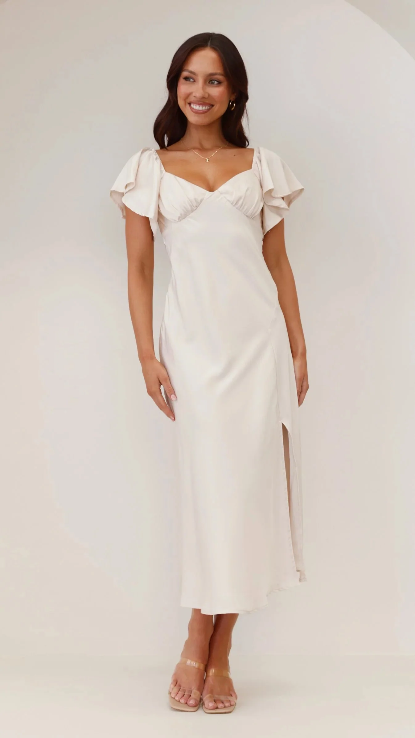 Louisa Midi Dress - Ivory