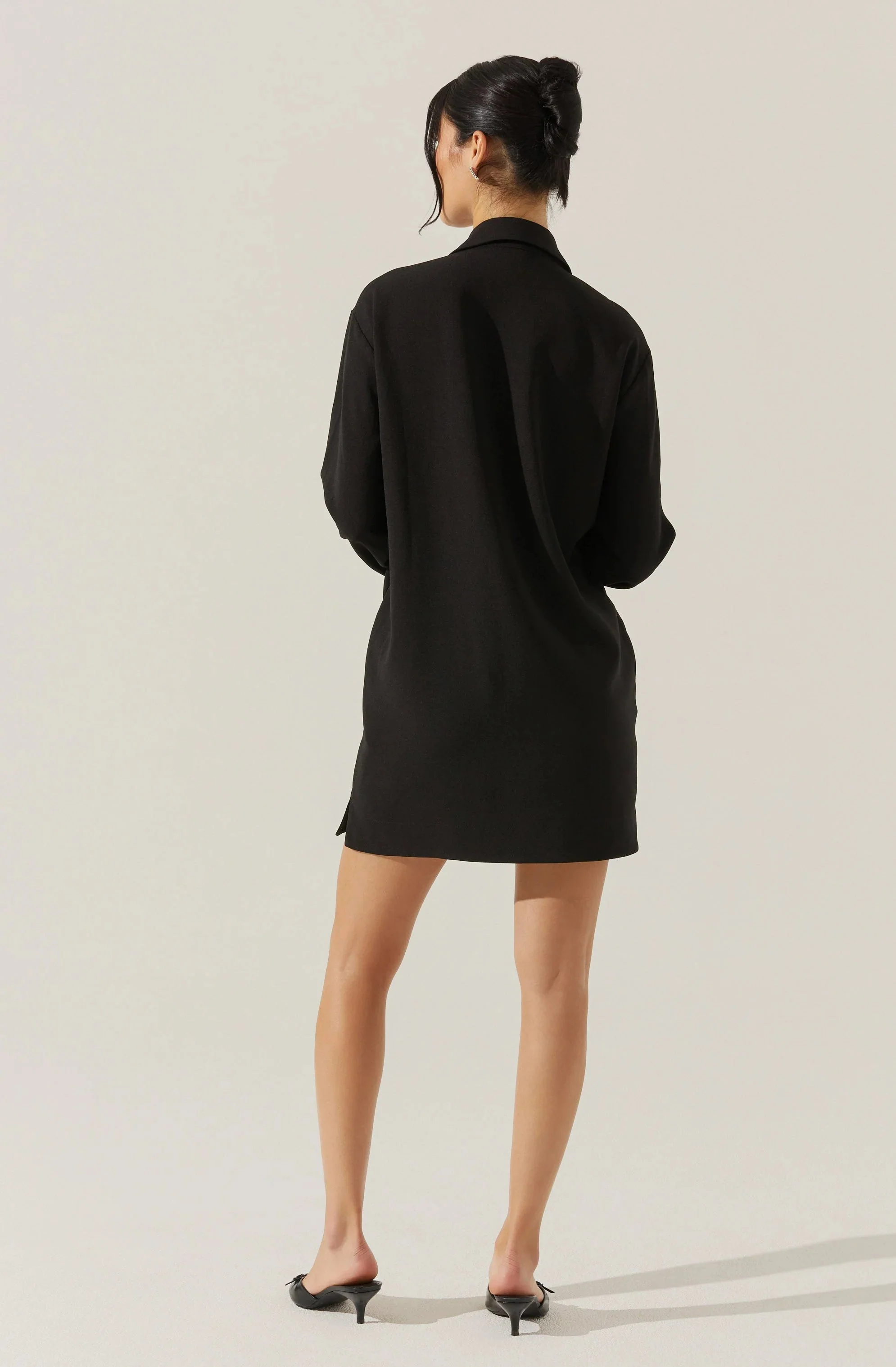 V-Neck Woven Mini Dress