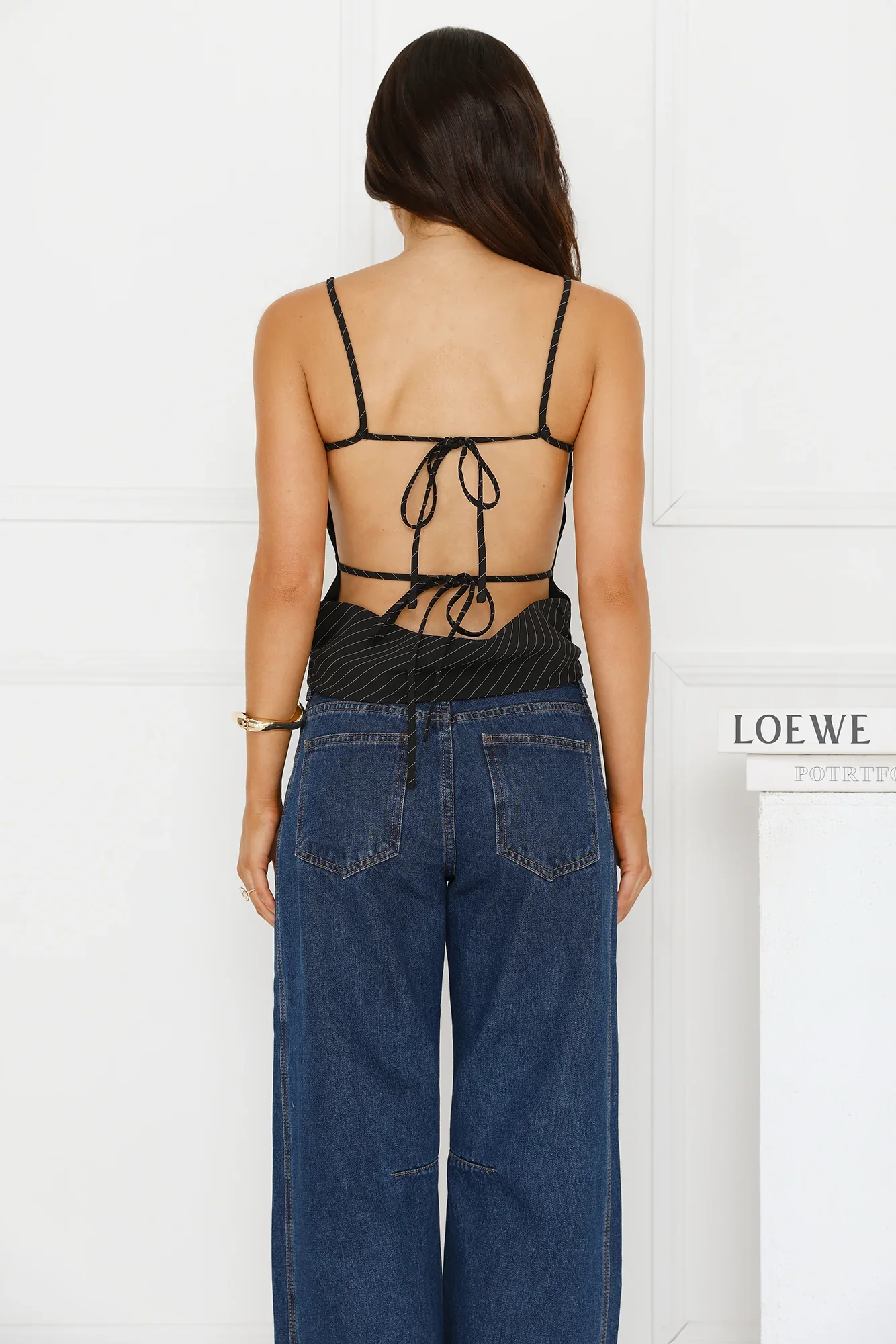 Horizon Top Onyx Pinstripe