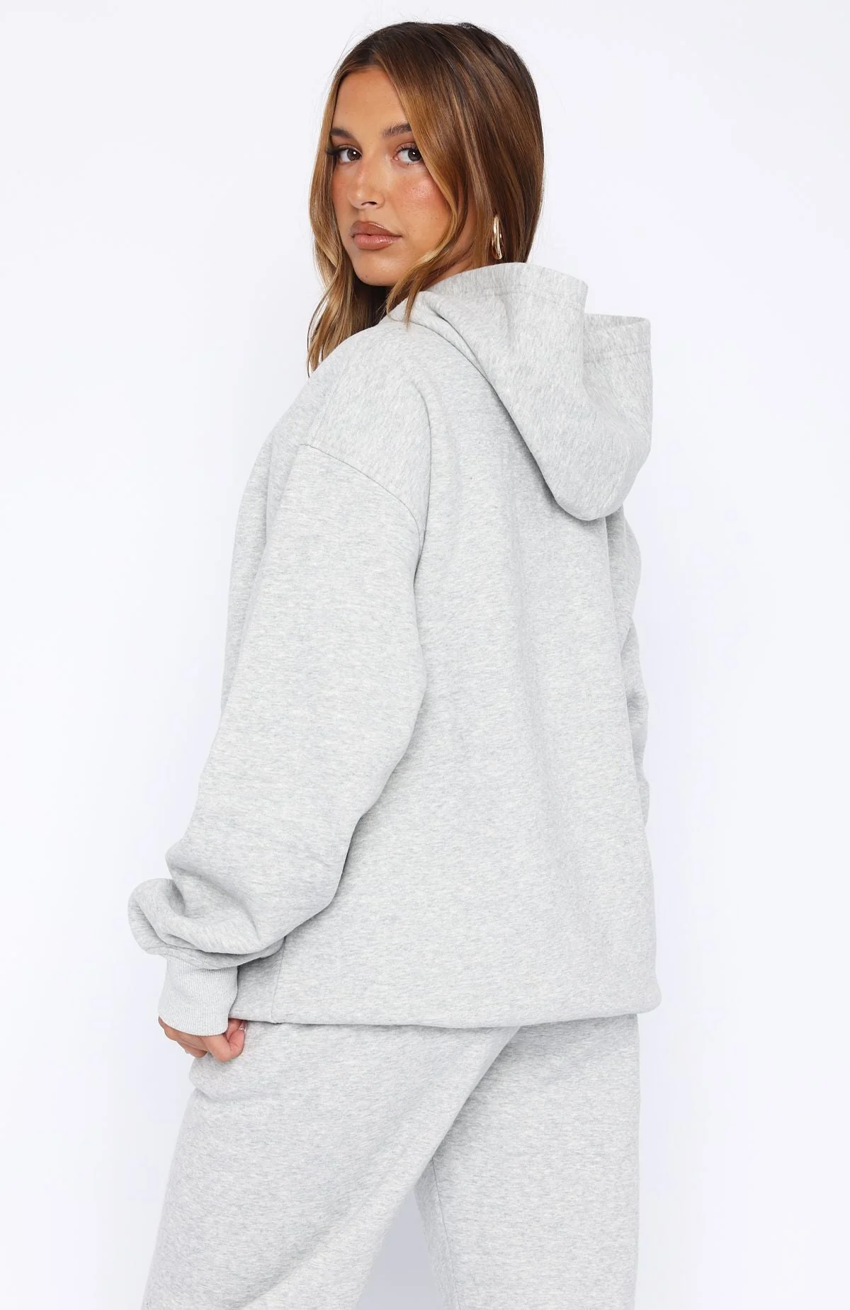 Core Classic Oversized Hoodie Dark Grey Marle