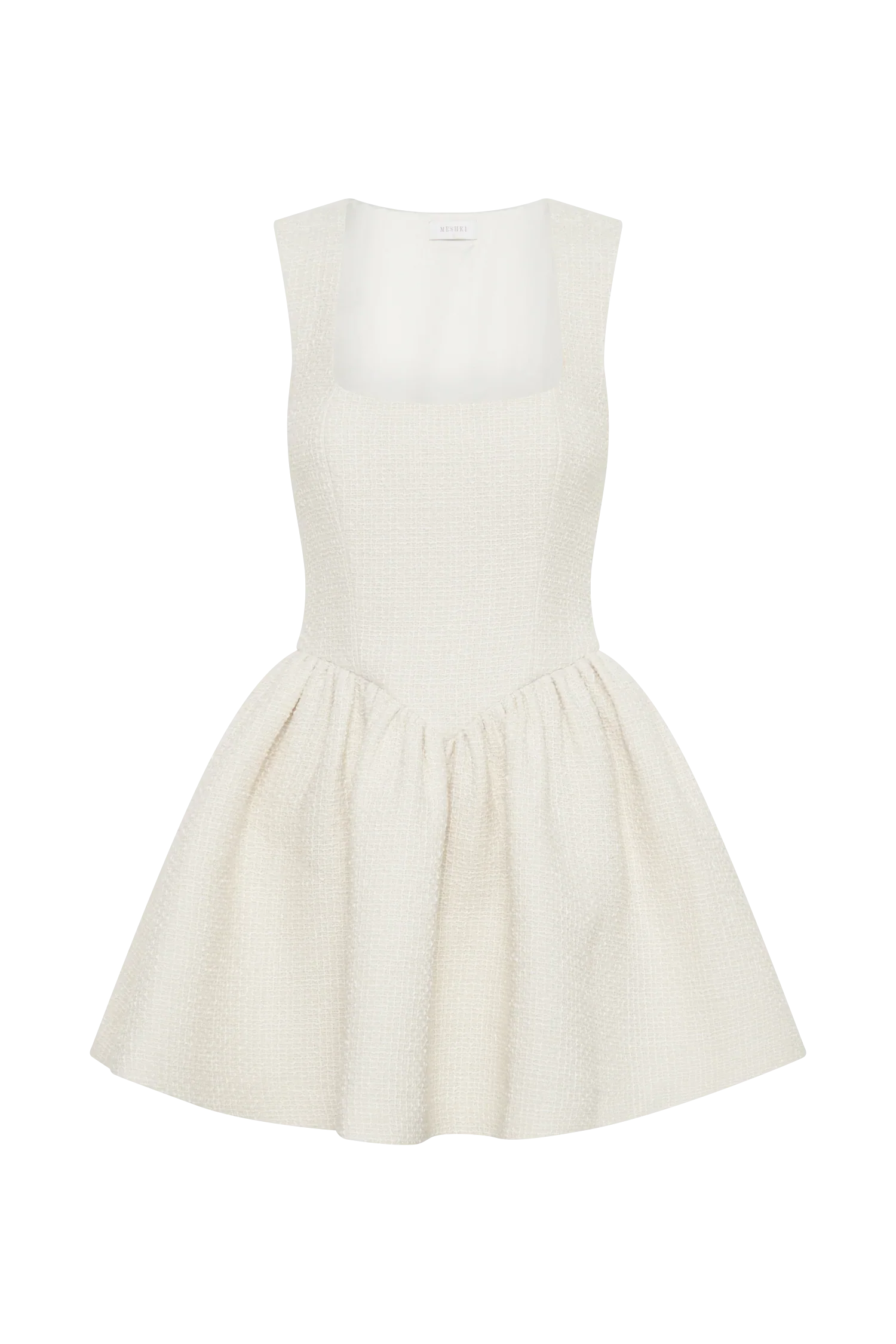 Jennifer Boucle Mini Dress - Ivory