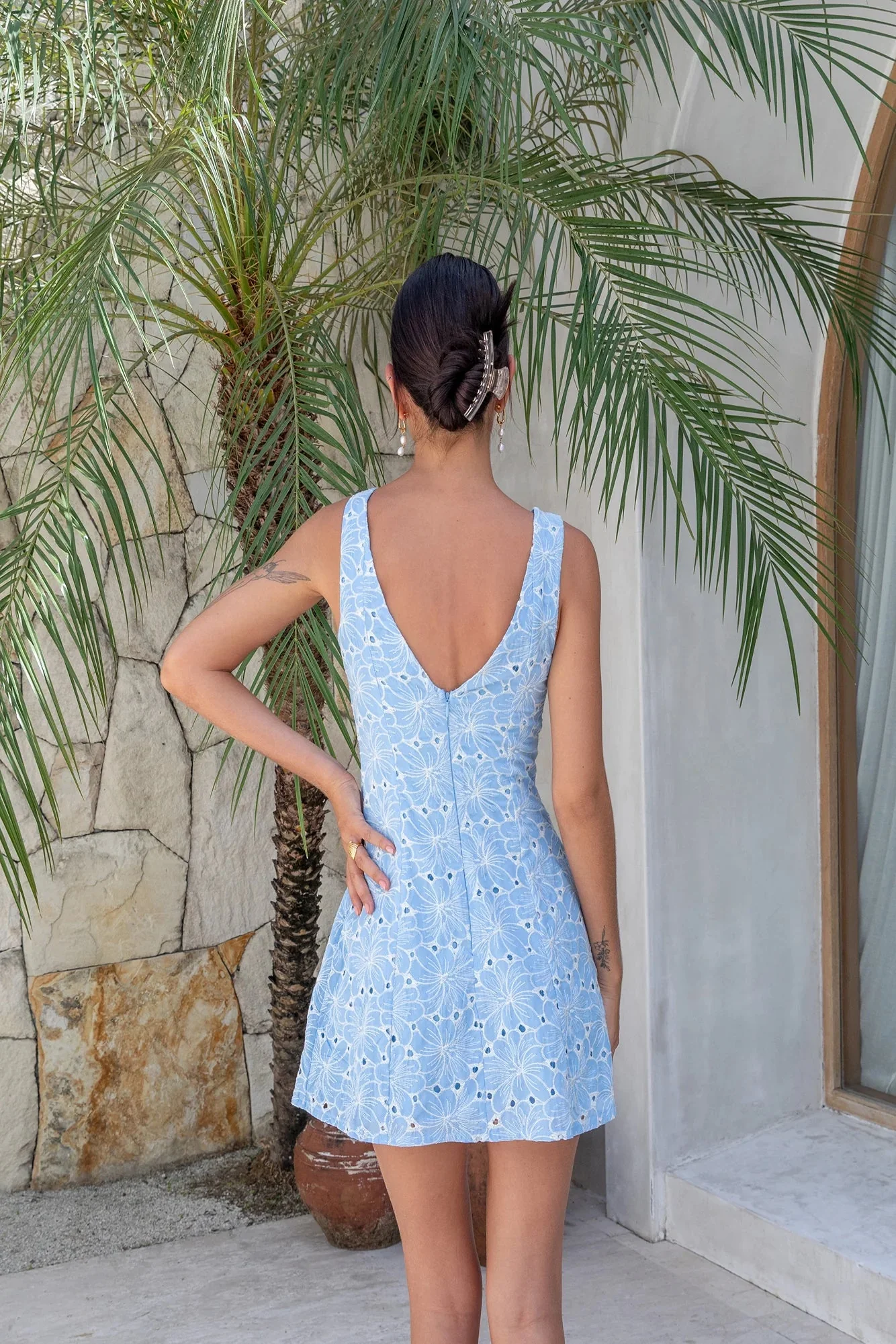 Wonderous Moment Mini Dress Blue