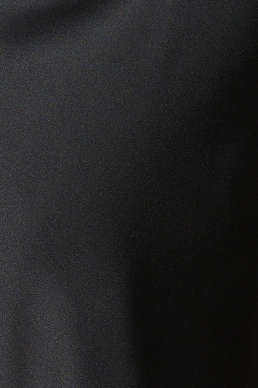 Ideal Vision Satin Maxi Skirt Black