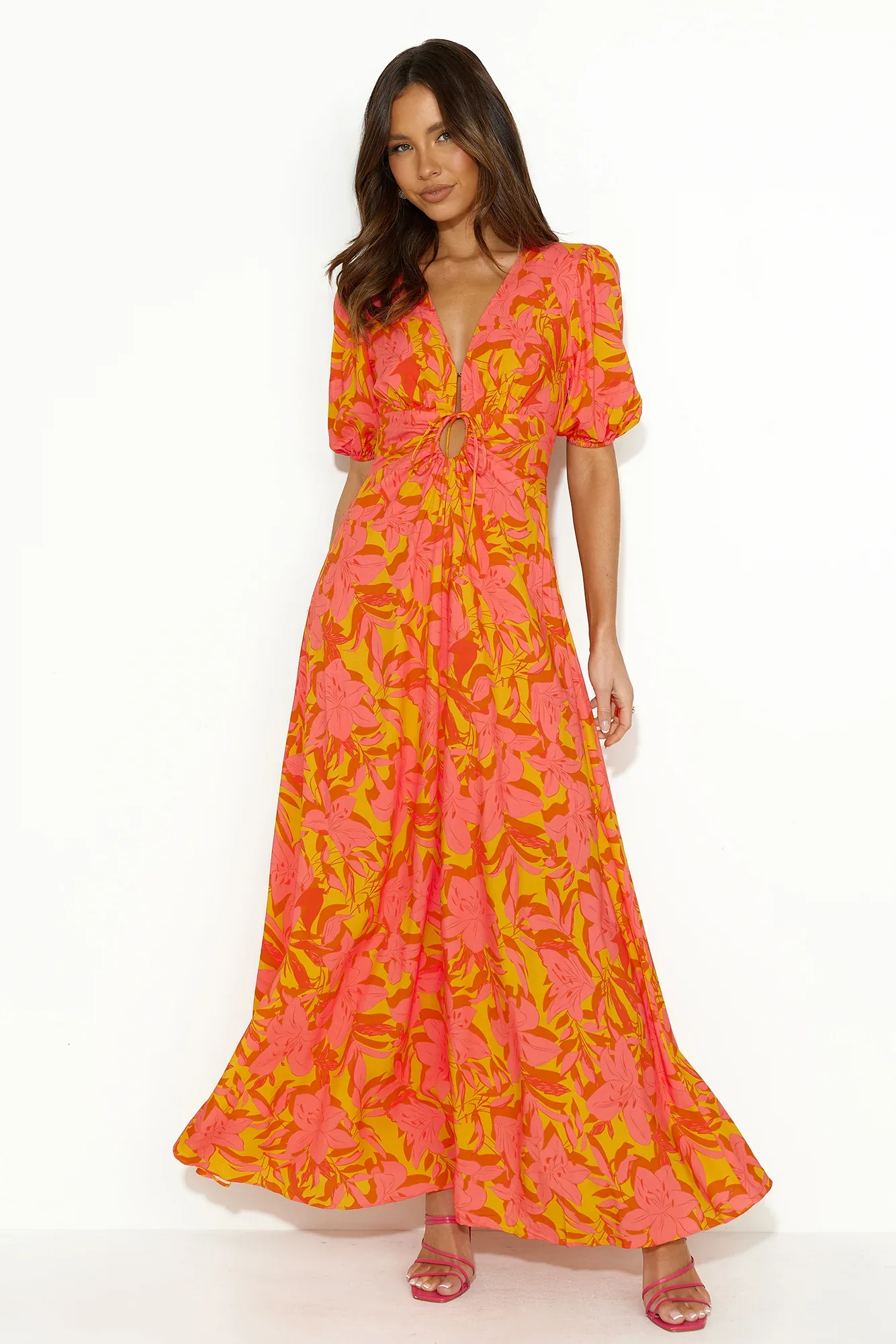In The Hills Maxi Dress Orange