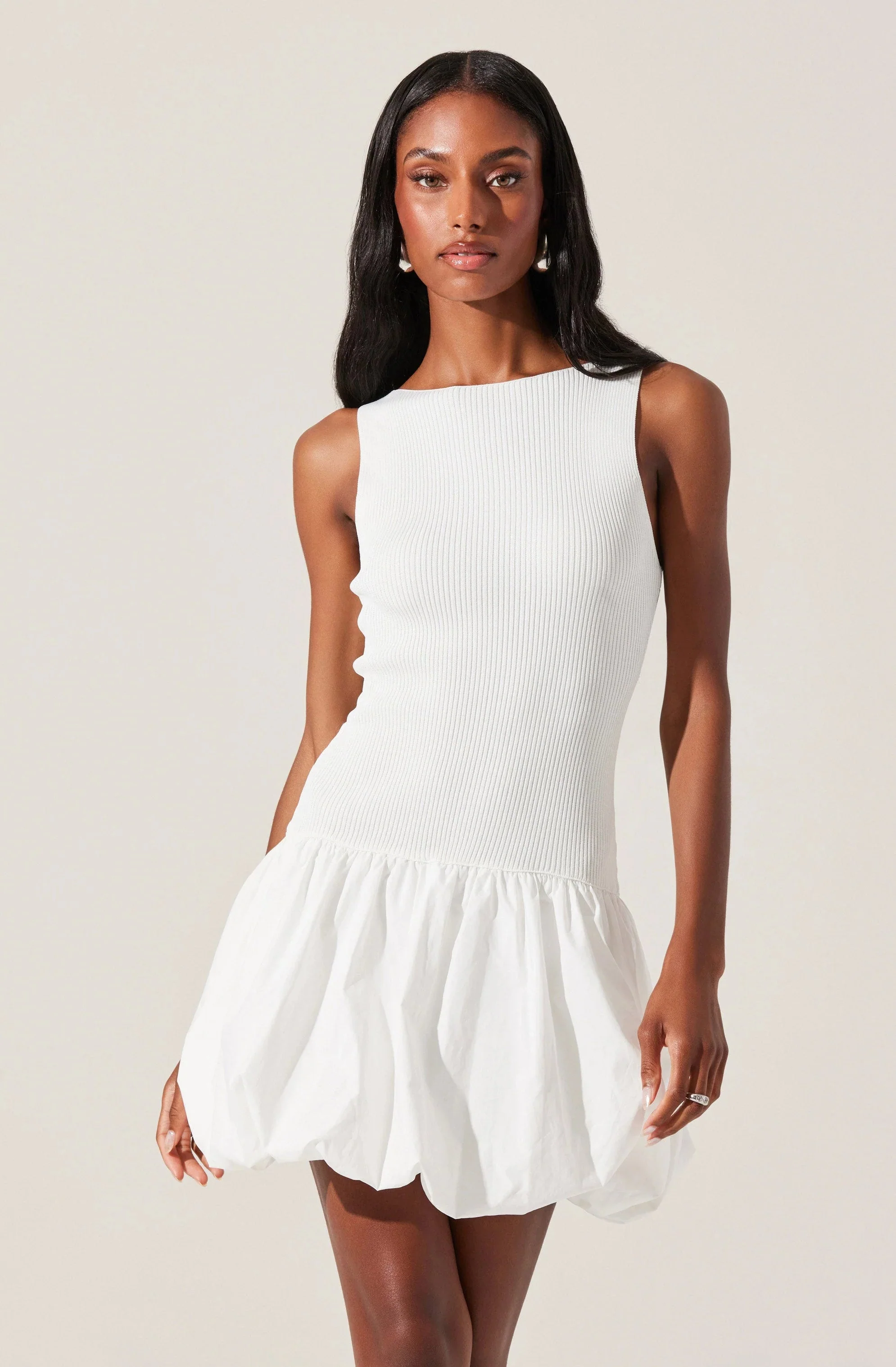 Nettie Bubble Hem Sweater Dress