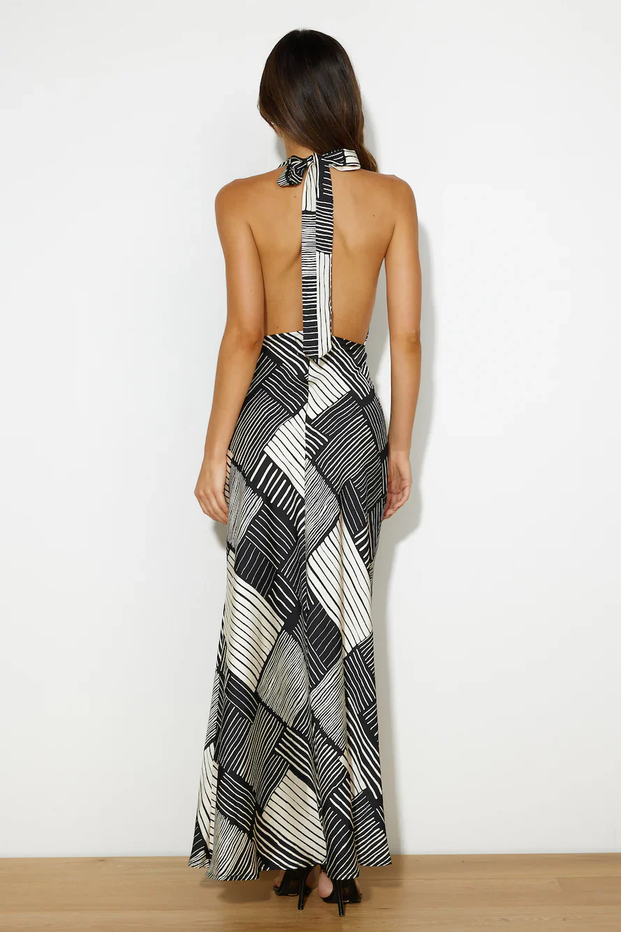 It's An Illusion Maxi Dress Black