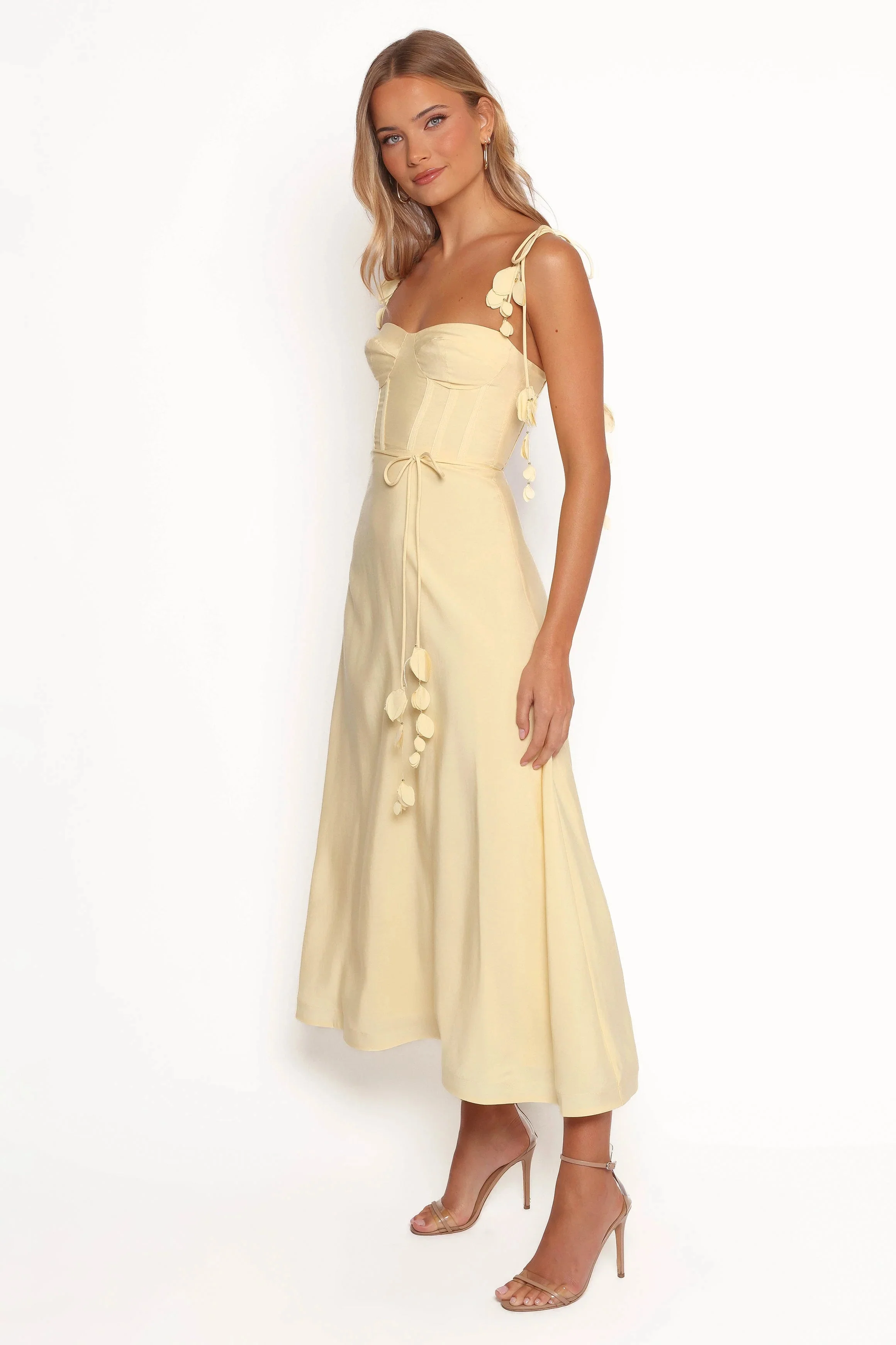 Della Midi Dress - Yellow