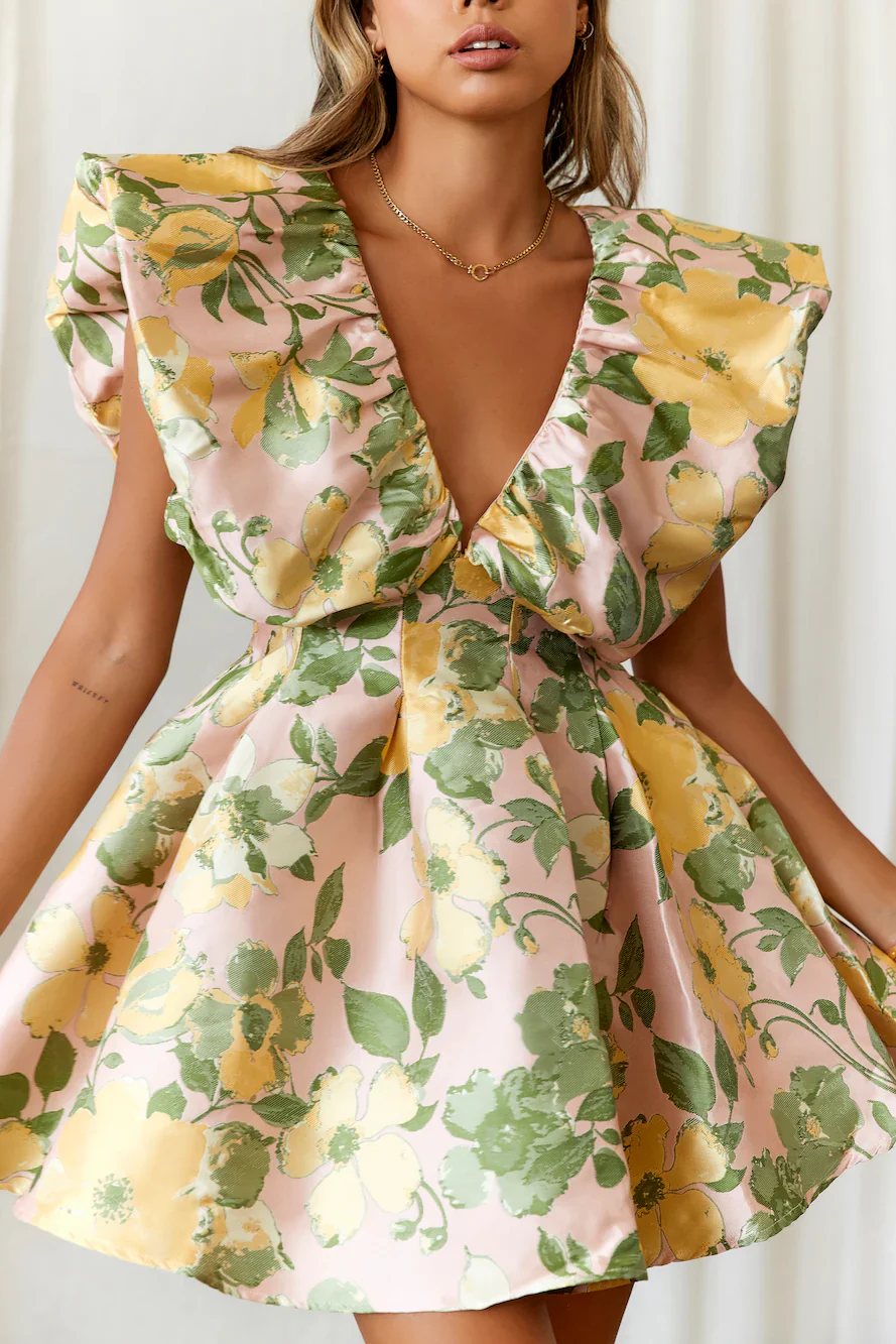 It's Giving Class Mini Dress Multi