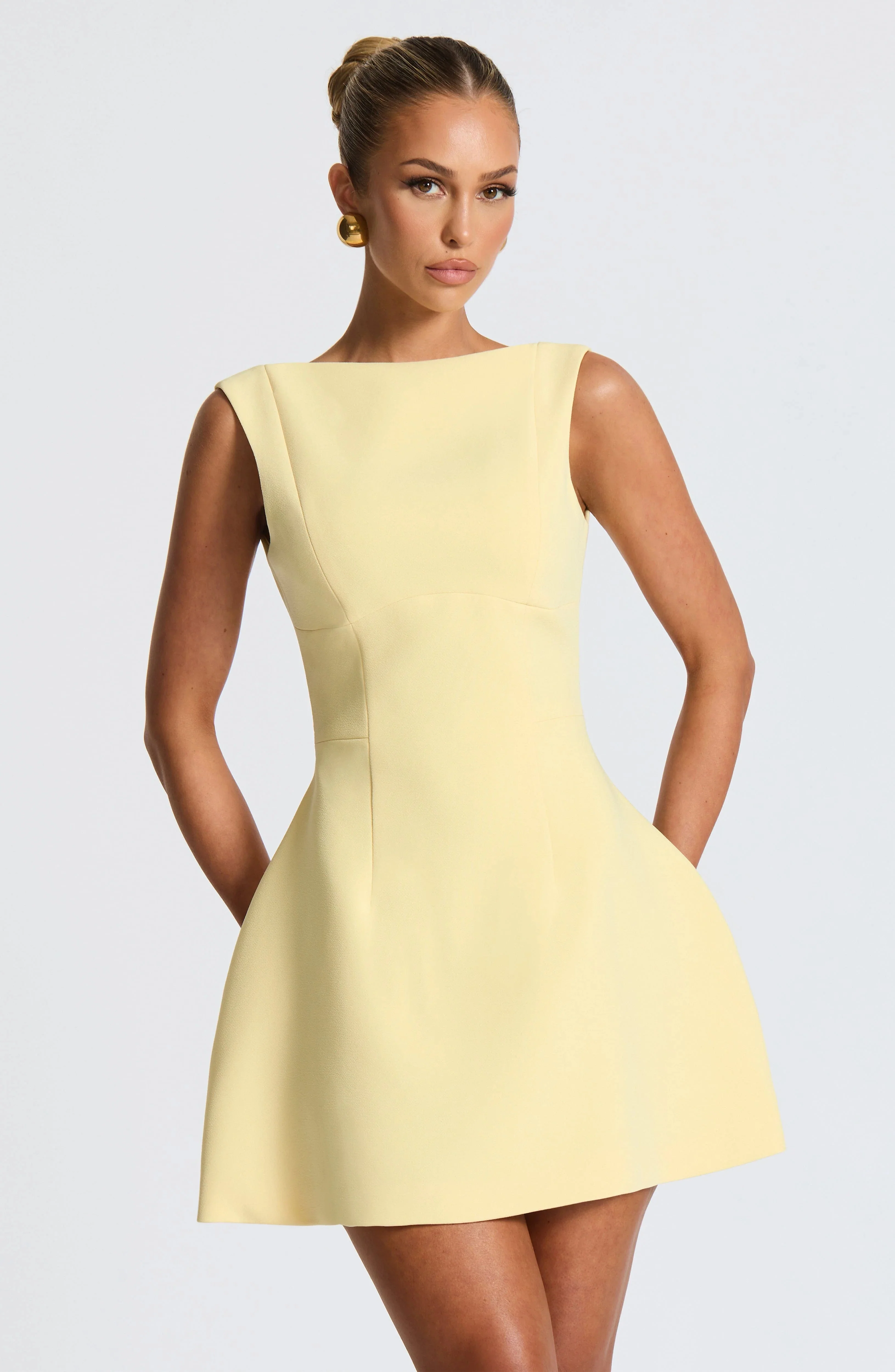 Alana Mini Dress - Lemon