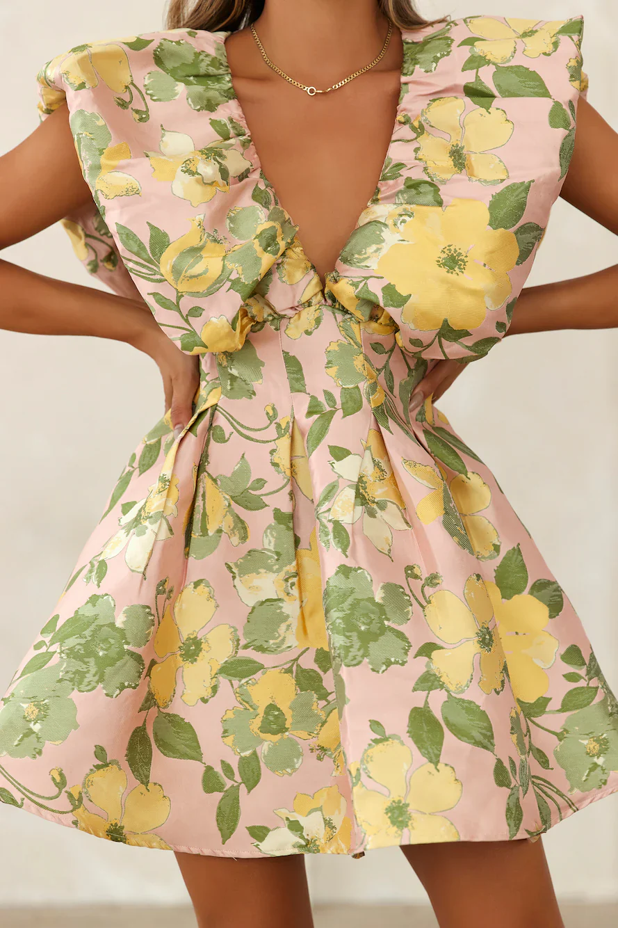 It's Giving Class Mini Dress Multi