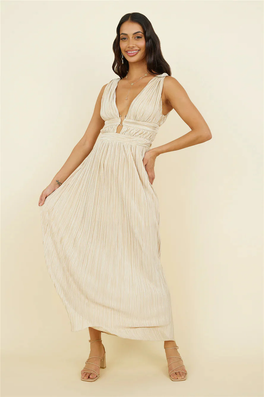 Jupiter Calling Maxi Dress Beige