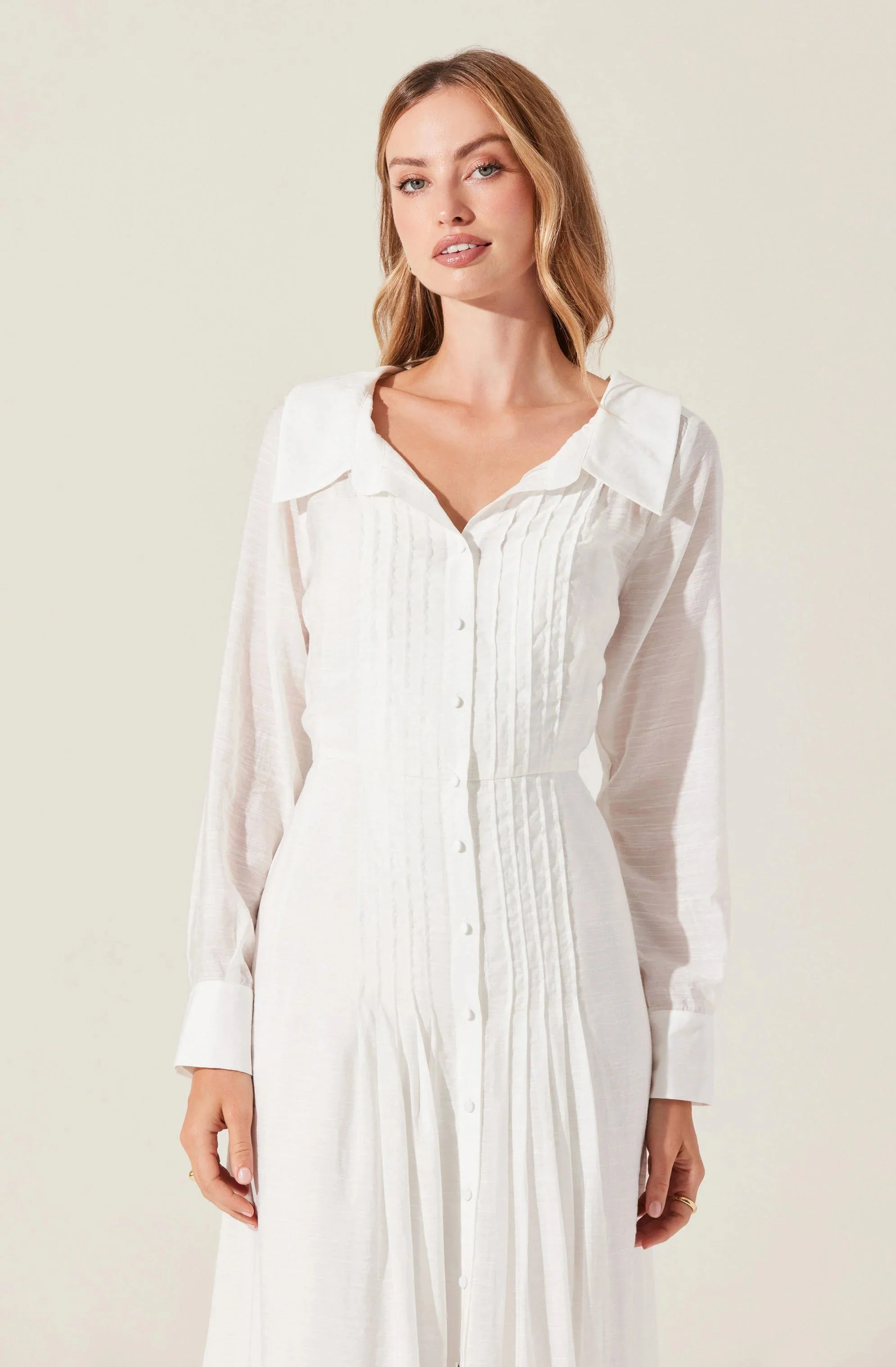 Diell Pleated Midi Dress