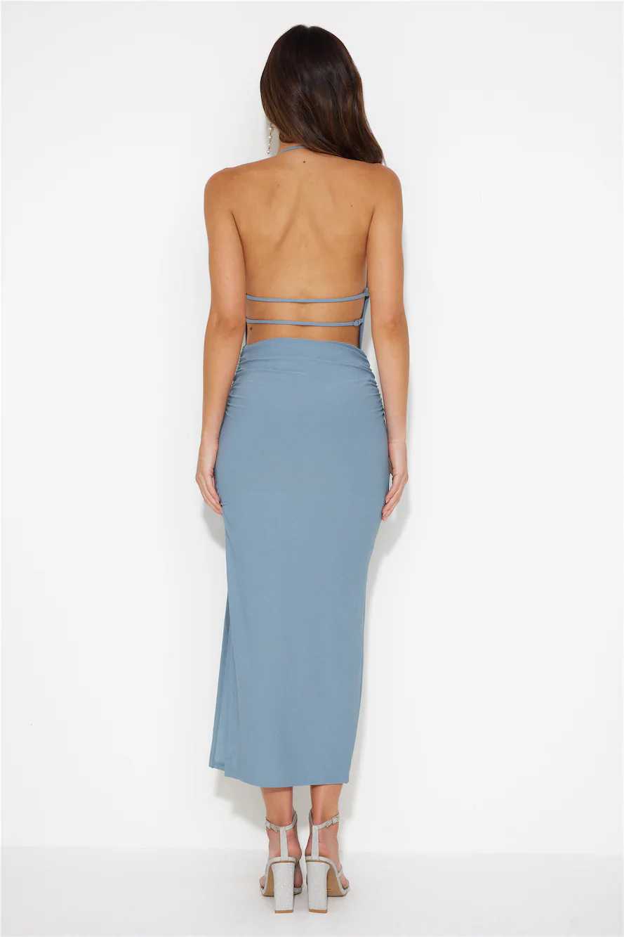 Inspired Ambitions Midi Dress Grey