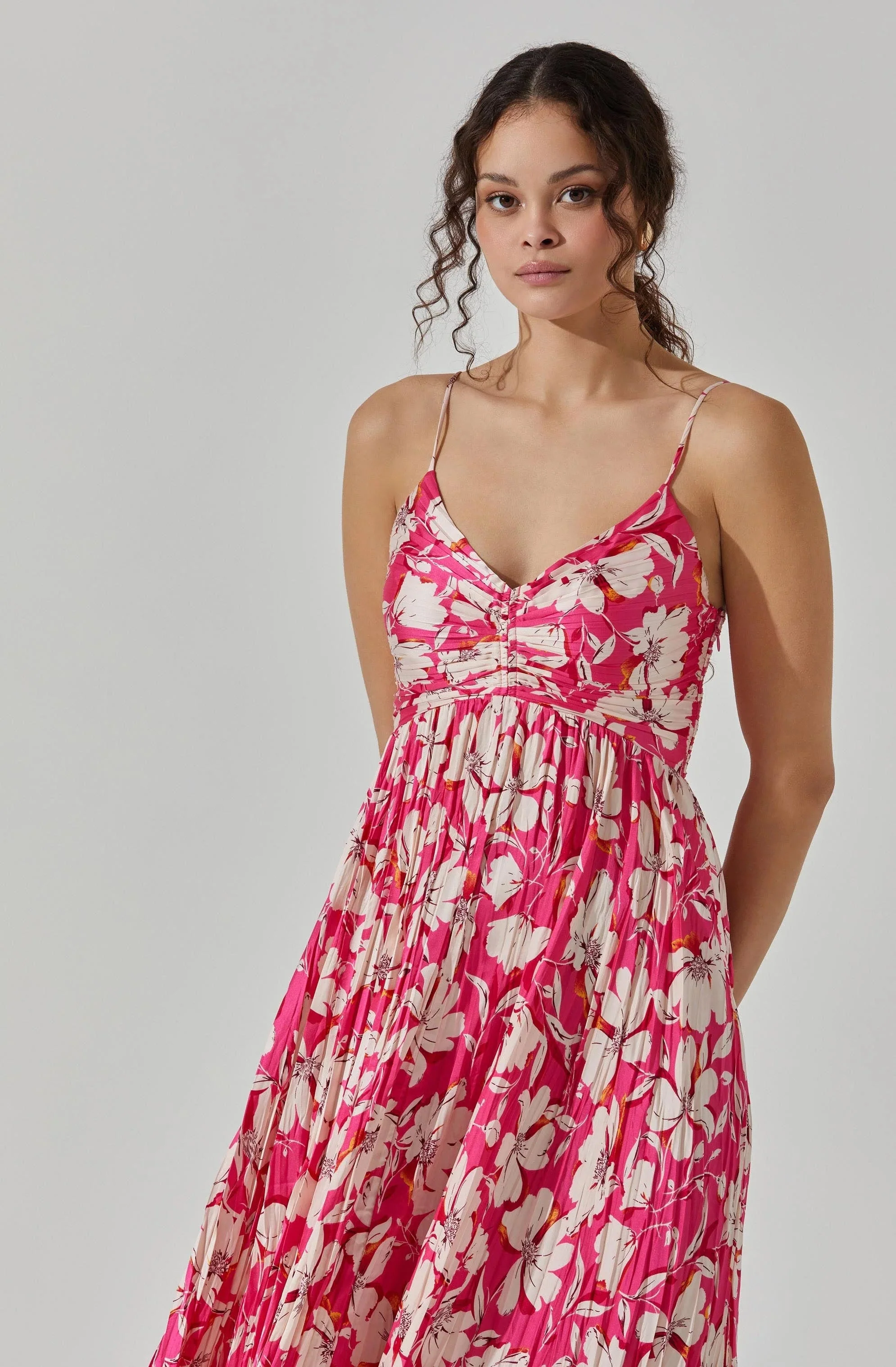 Maeve Pleated Midi Dress