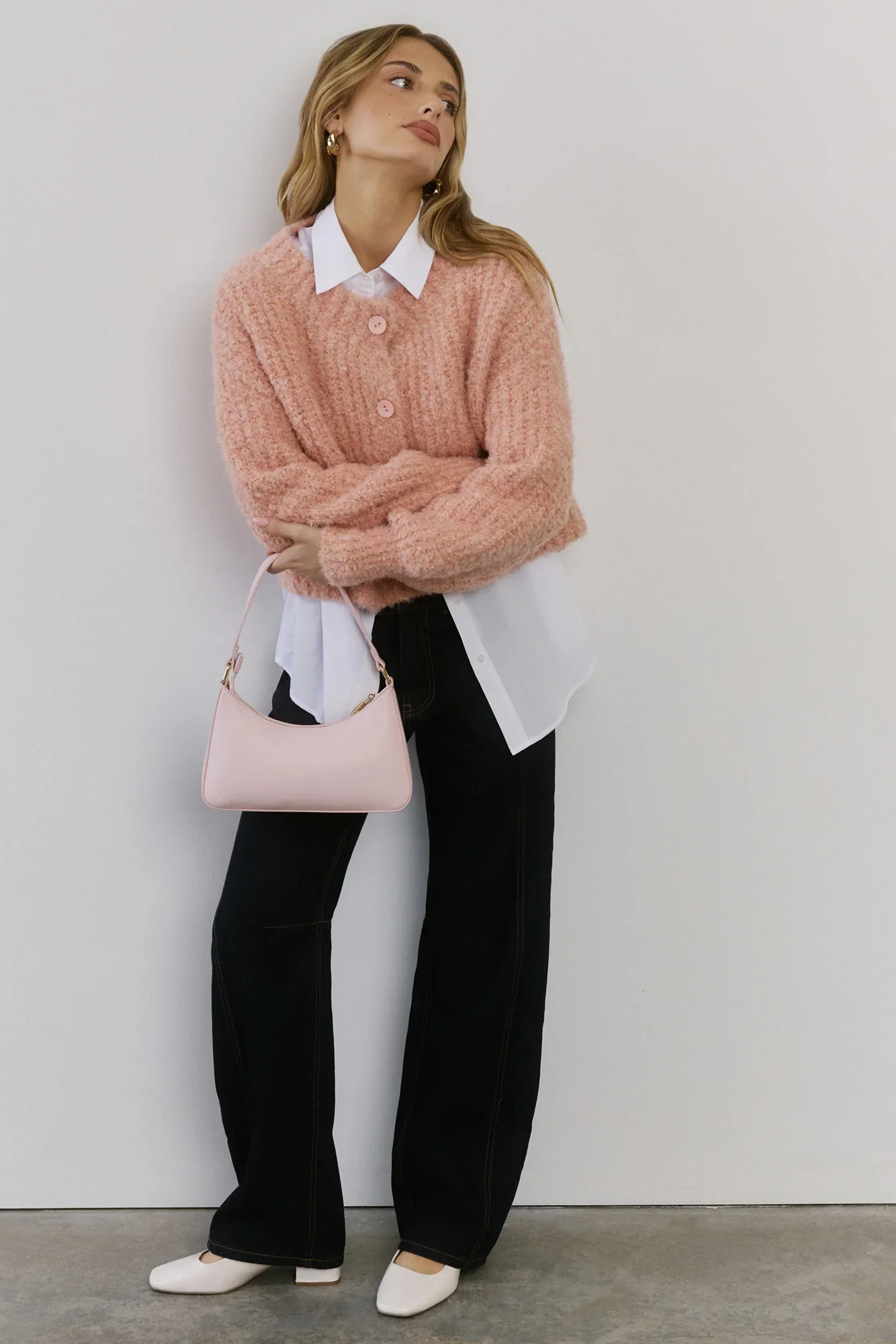 Ice Queen Knit Cardigan Pink