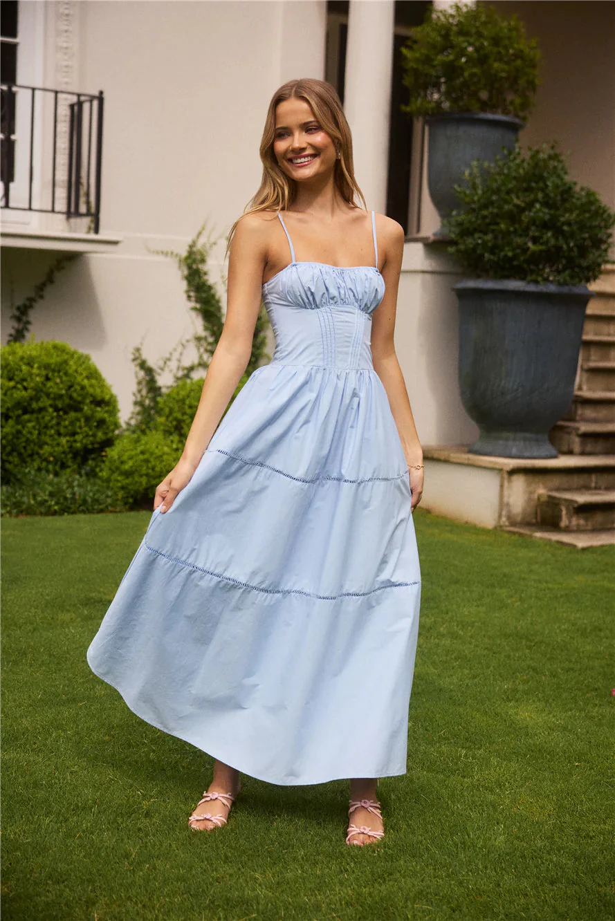 Mandy More Maxi Dress  Blue