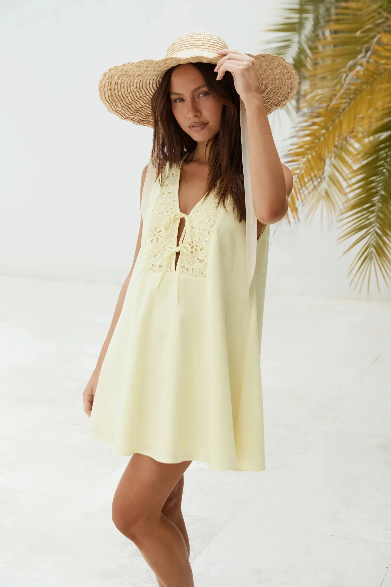 Love In Limoncello Mini Dress Yellow