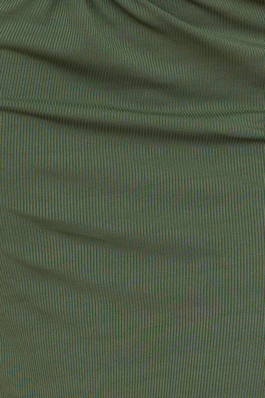 Karmic Power Maxi Skirt Khaki