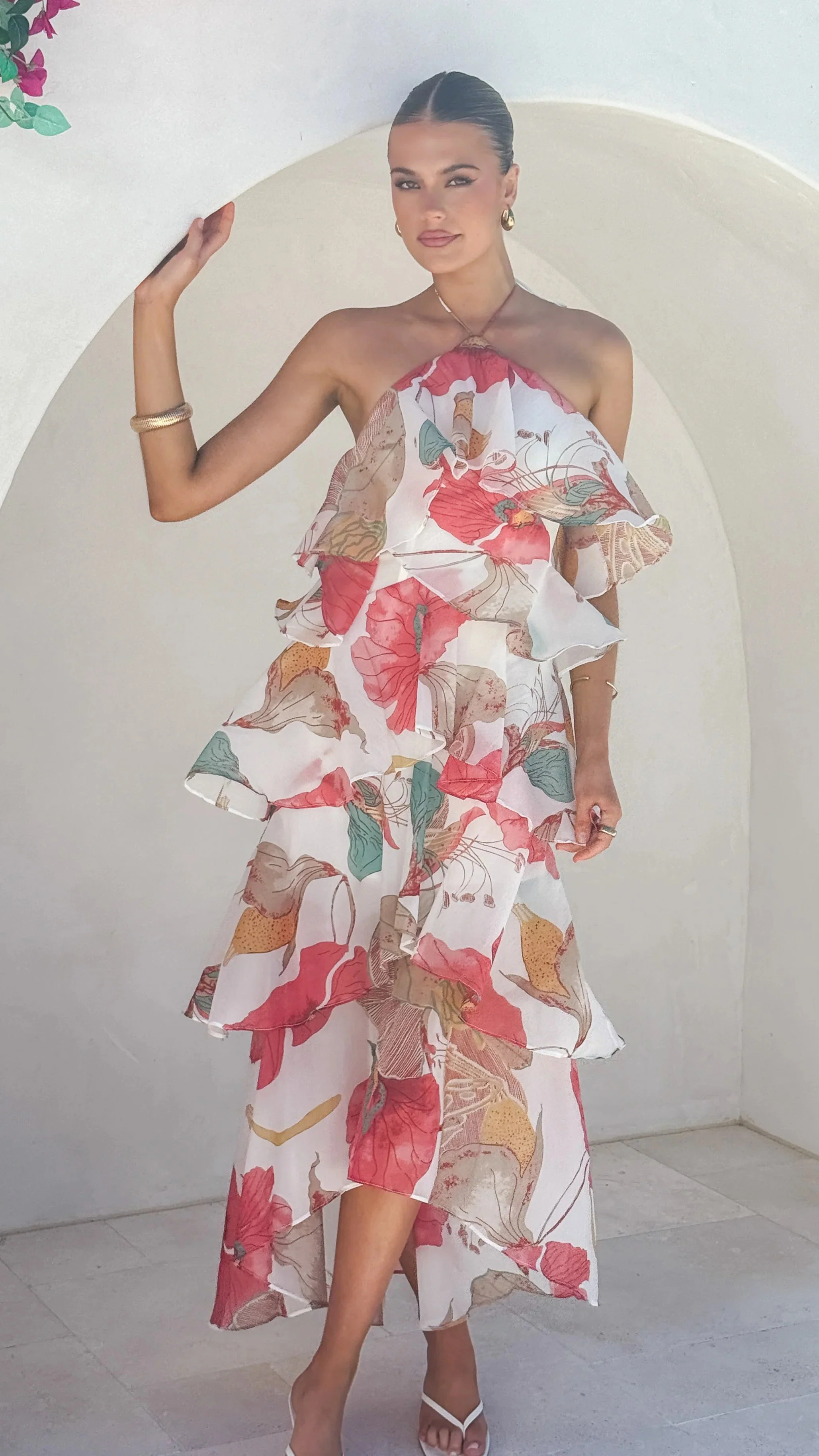 Soho Maxi Dress - Blush Lotus