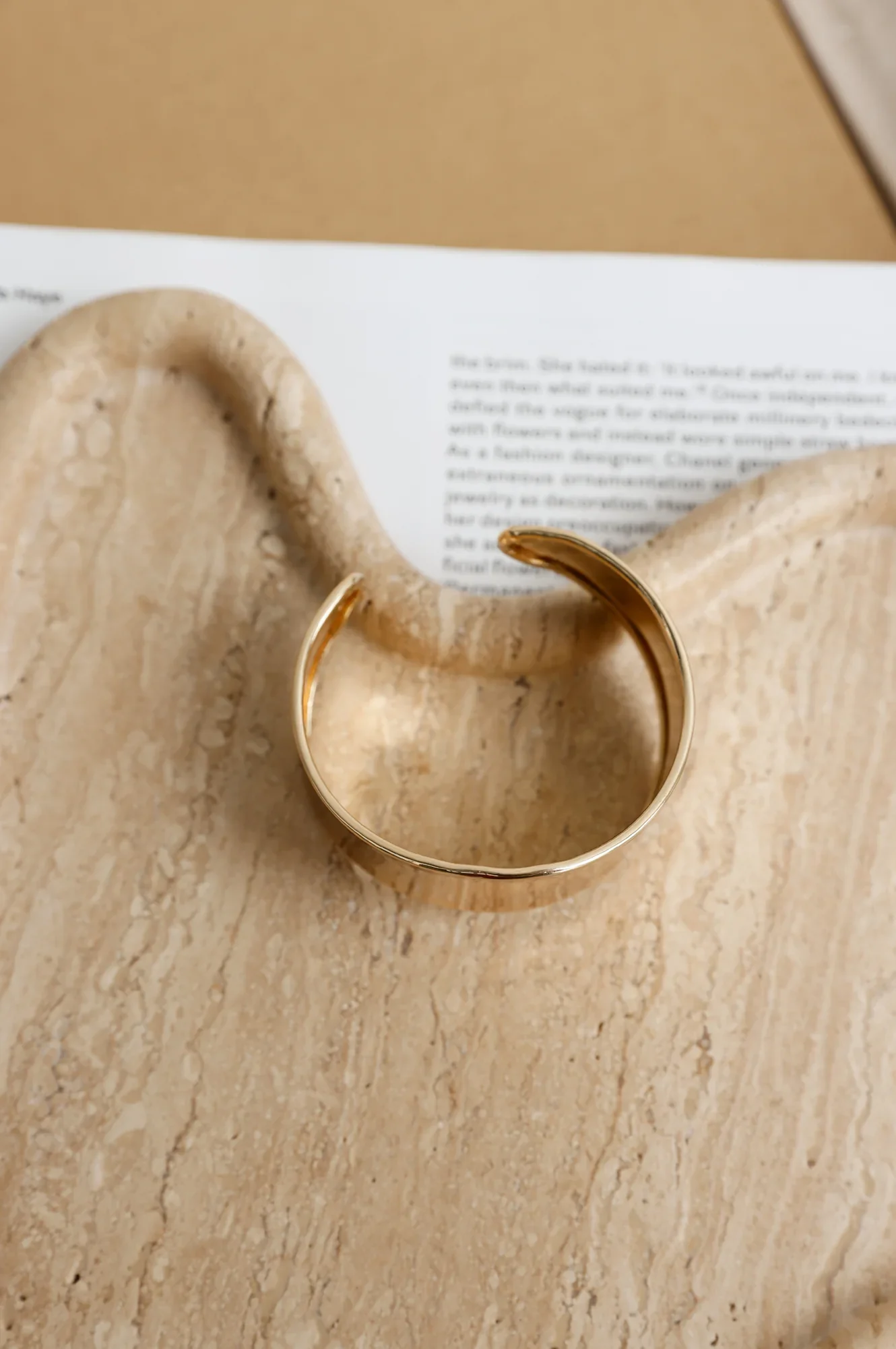 Icon Edit Cuff Bracelet Gold