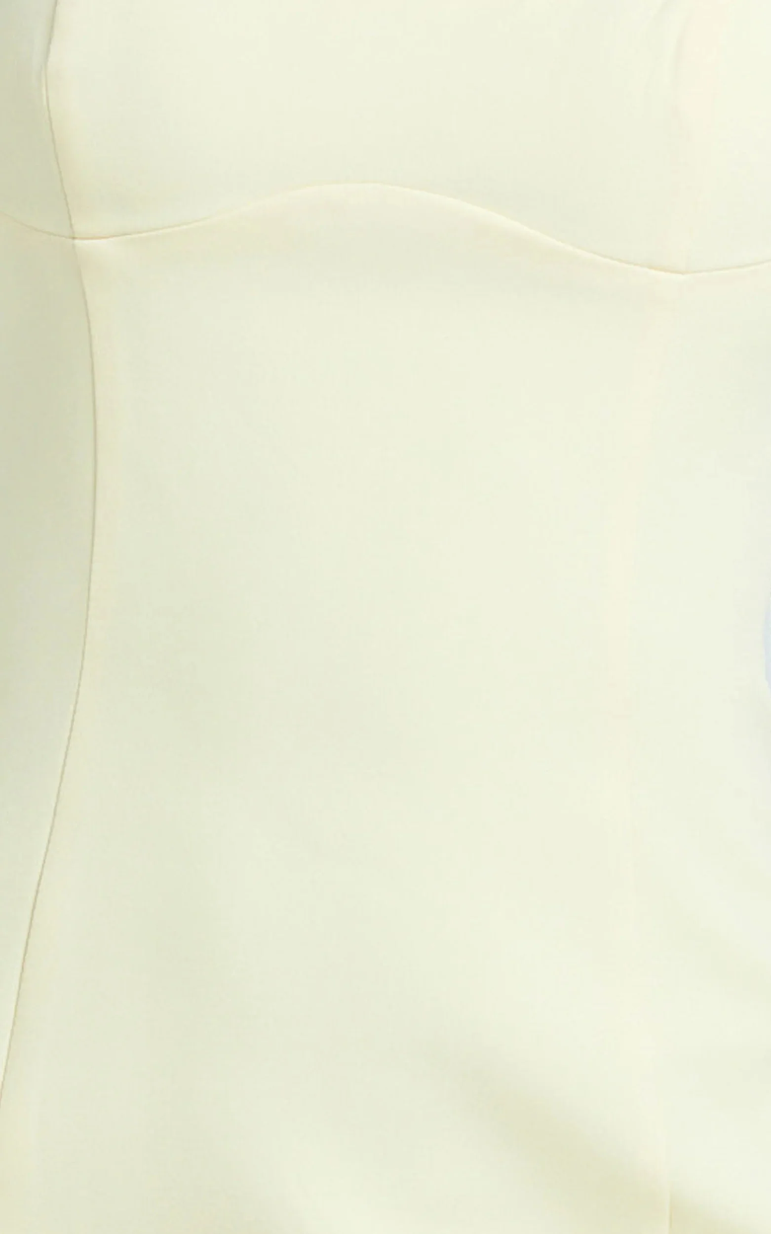 Aretha Mini Dress Corset Panel Dress in Lemon