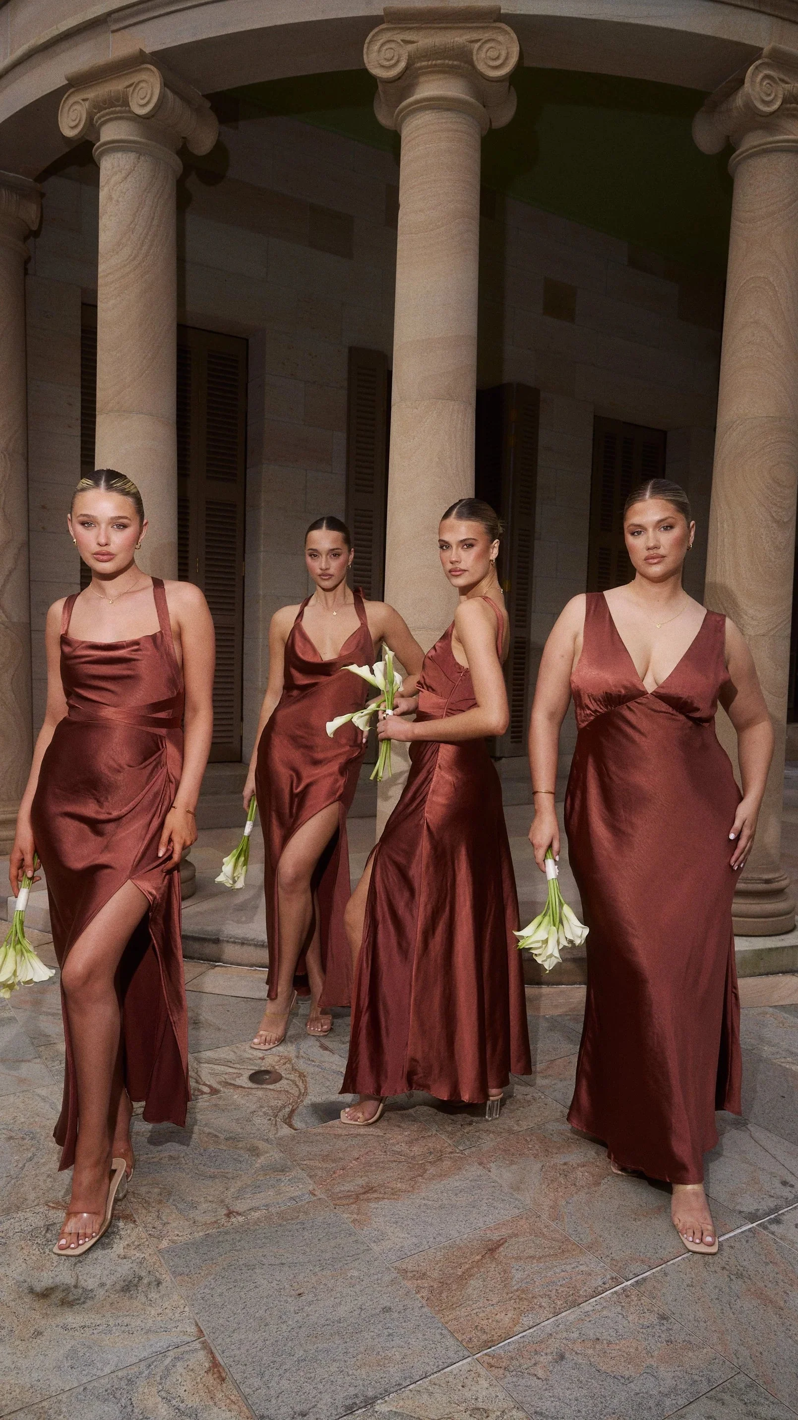 Sian Maxi Dress - Rust