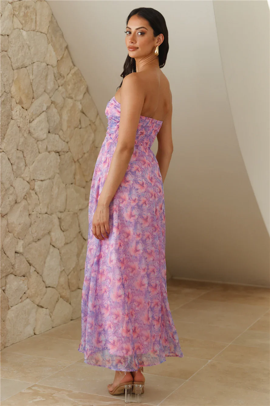 Her Fantasy Midi Dress Purple