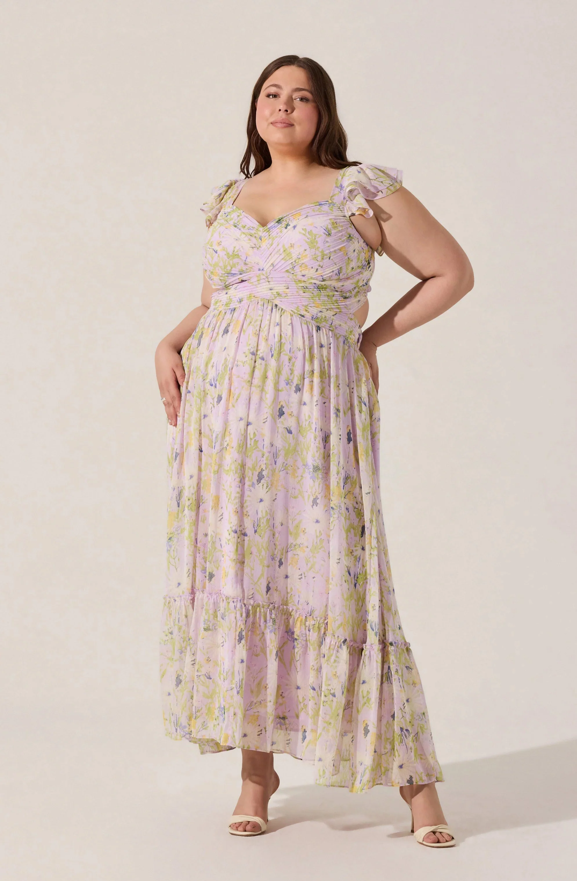 Primrose Floral Strappy Back Maxi Dress