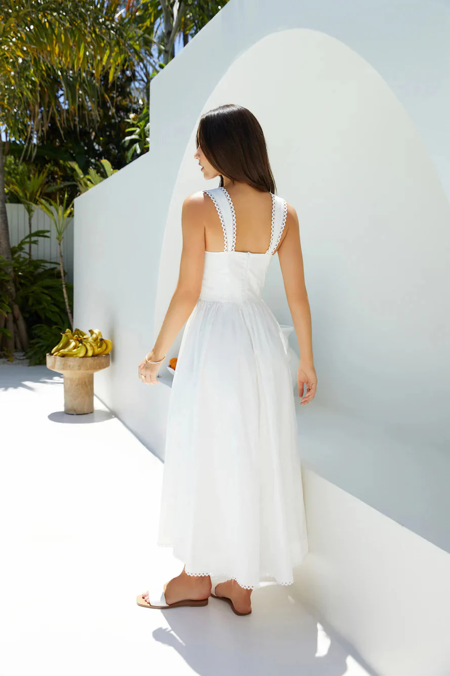 Wandering Soul Maxi Dress White