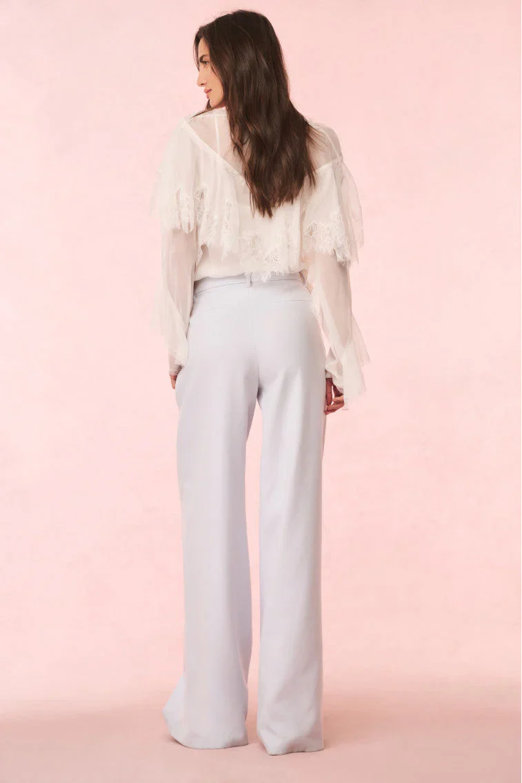 Samuela Wool-Blend Wide-Leg Trouser