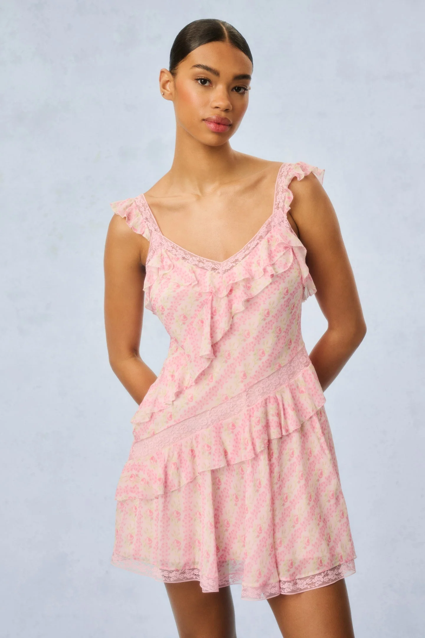 Serima Fragrance Print Mini Dress