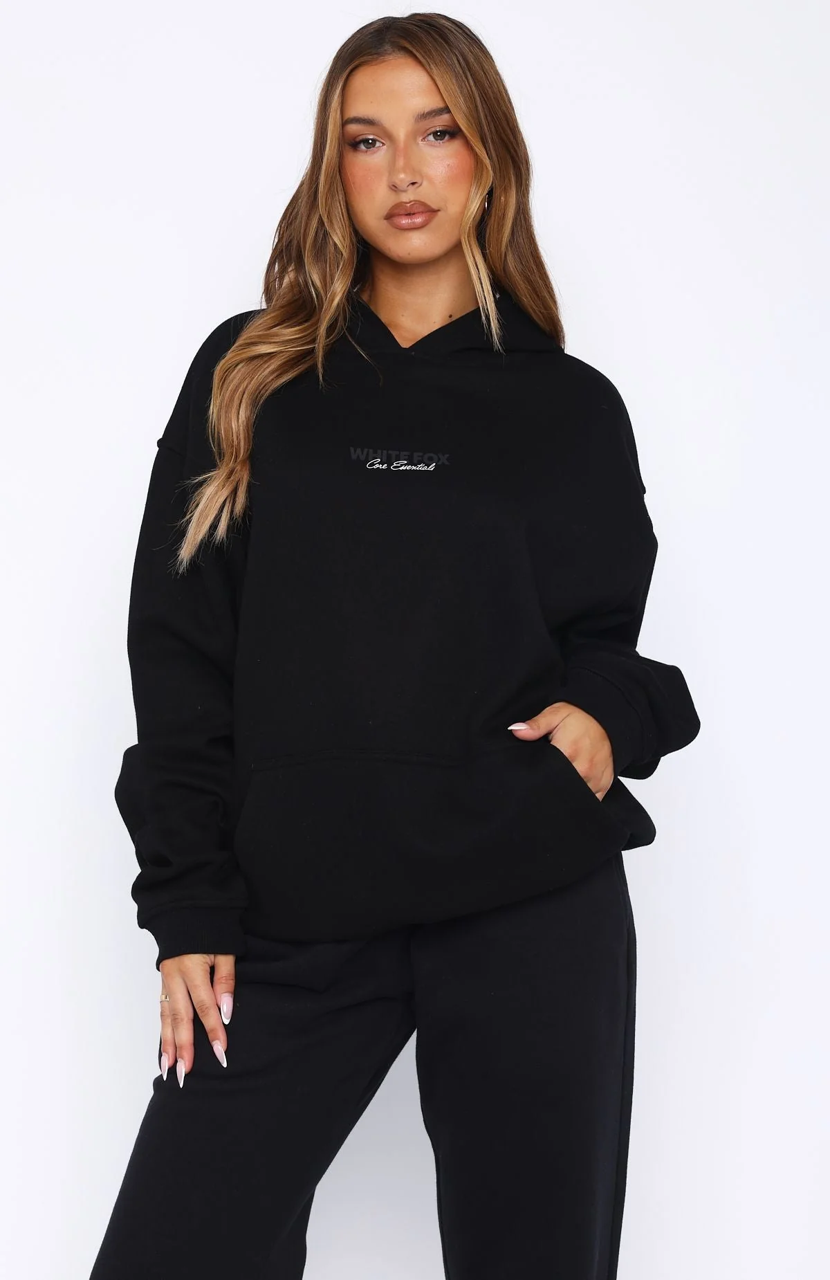 Core Essentials Oversized Hoodie Black