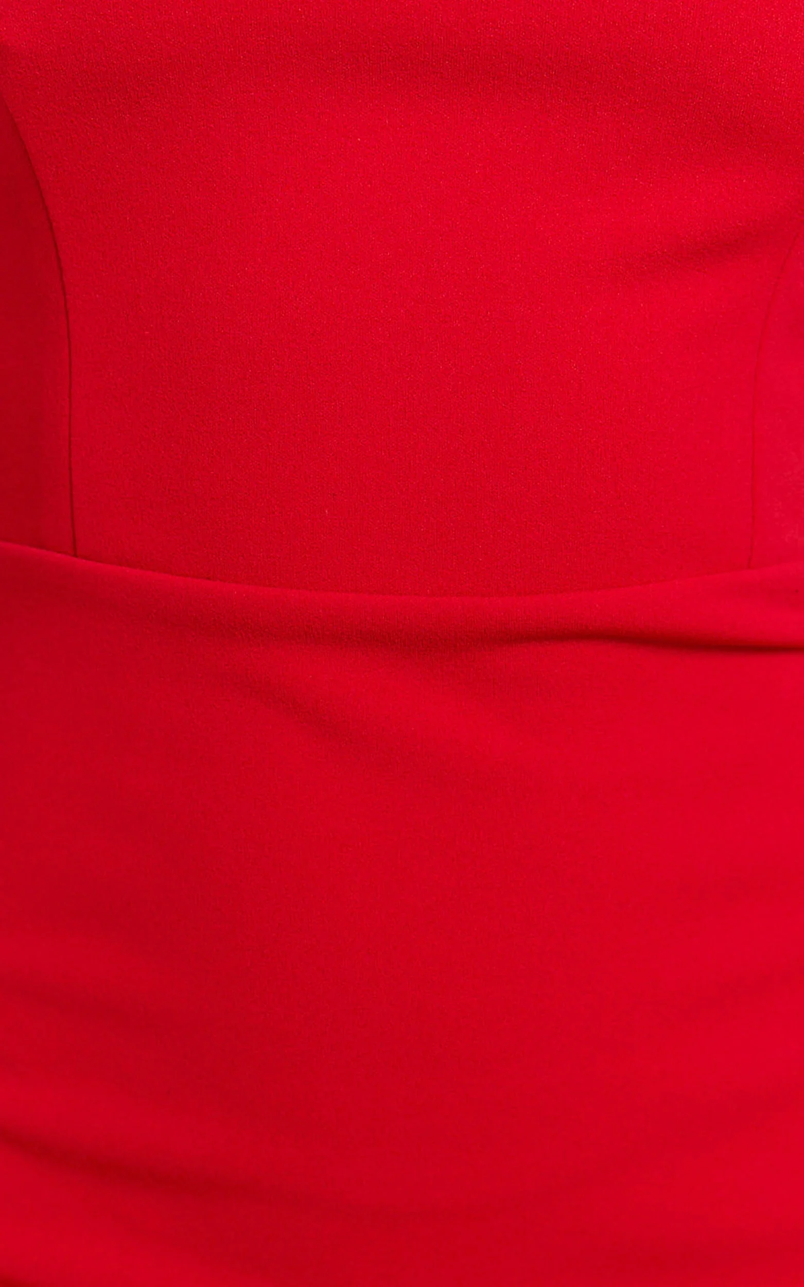 Salome Midi Dress Halter Neck Column Dress in Red