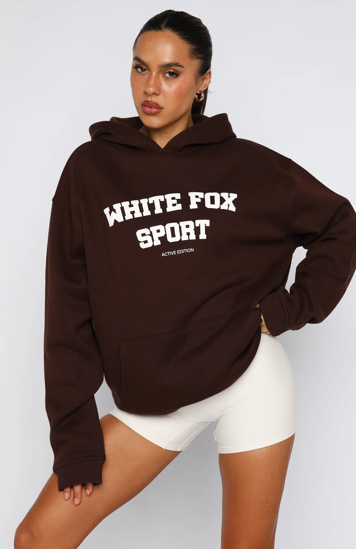 Winning Team Oversized Hoodie Chocolate