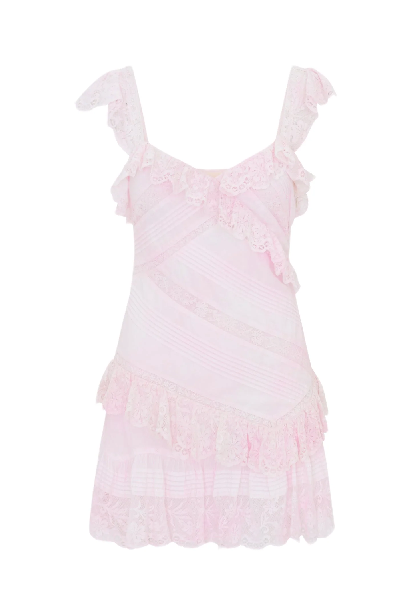 Bensley Cotton & Lace Mini Dress