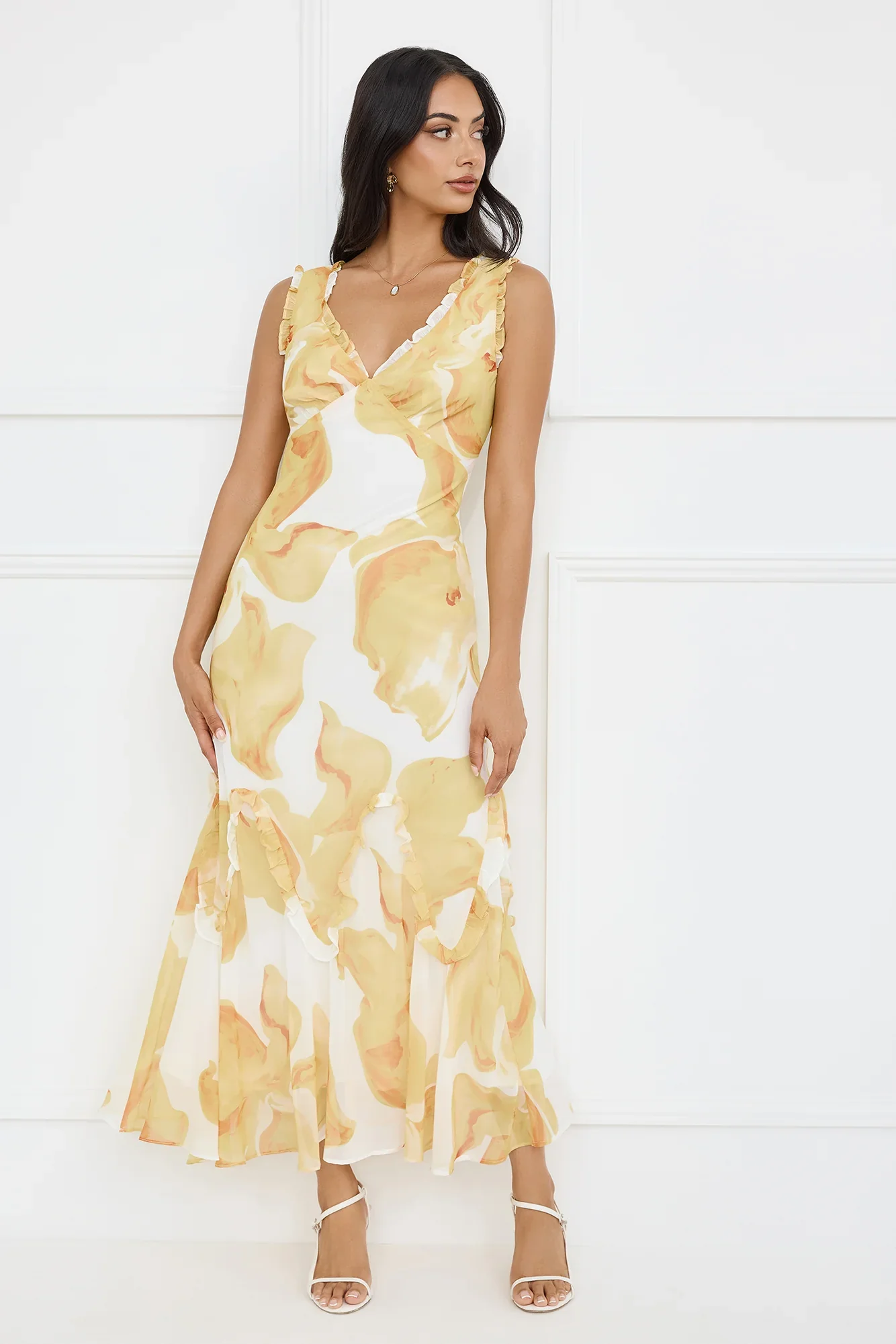 Lemon Meringue Maxi Dress Yellow