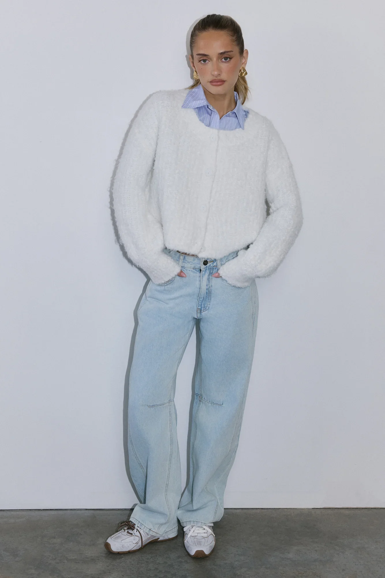 Ice Queen Knit Cardigan White