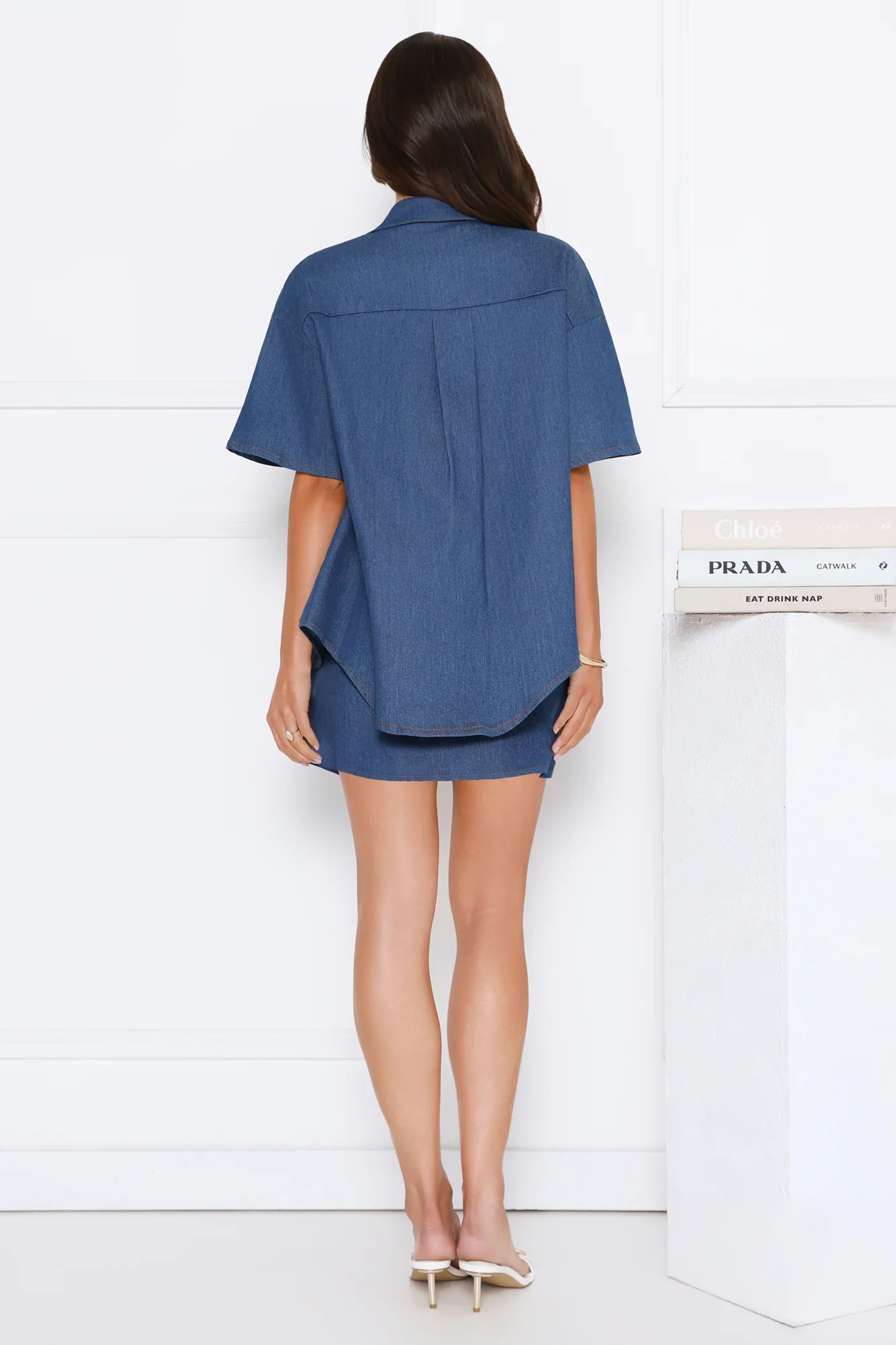 Hot Girl Energy Denim Set Indigo