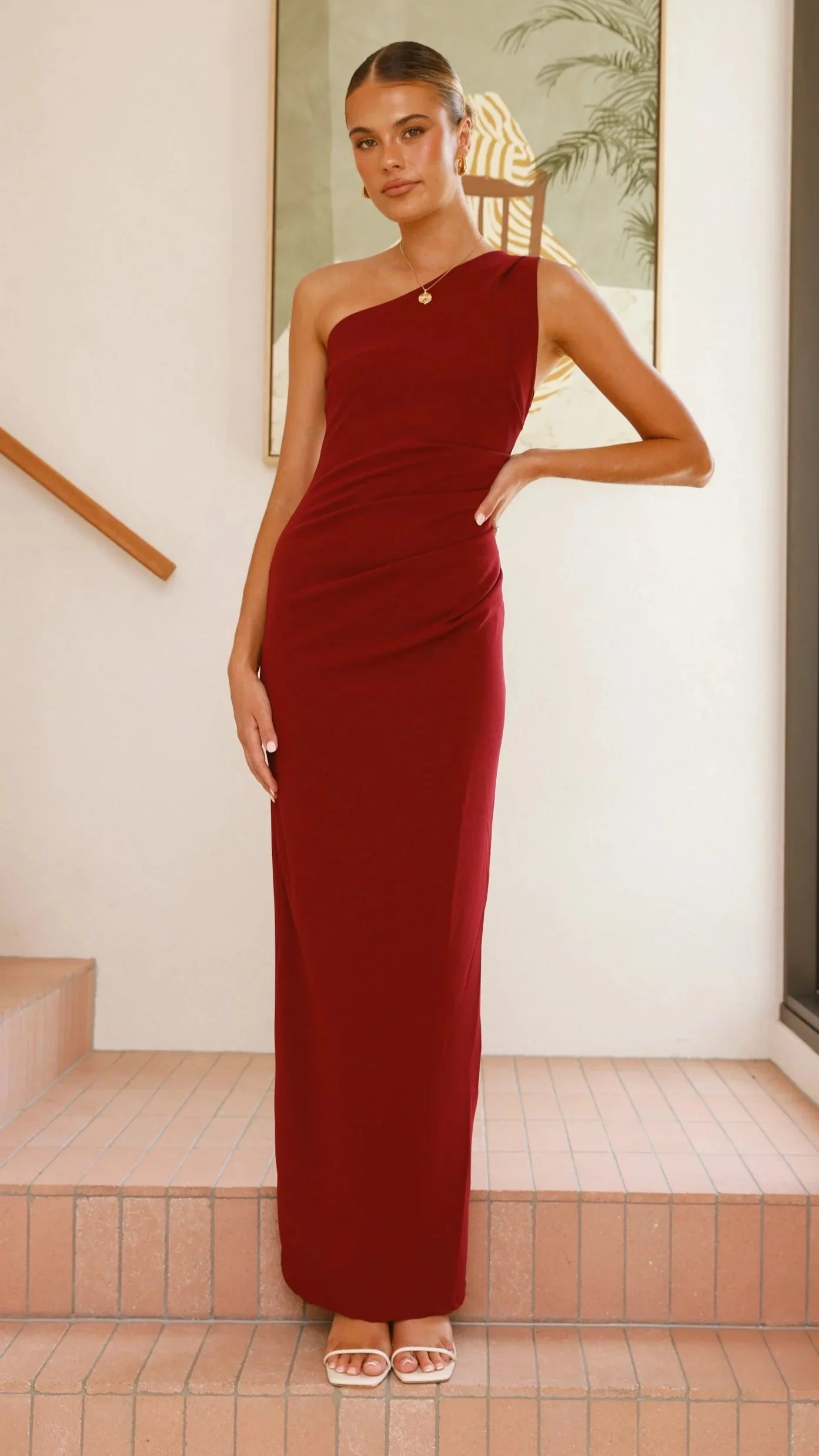 Cataleya Maxi Dress - Wine
