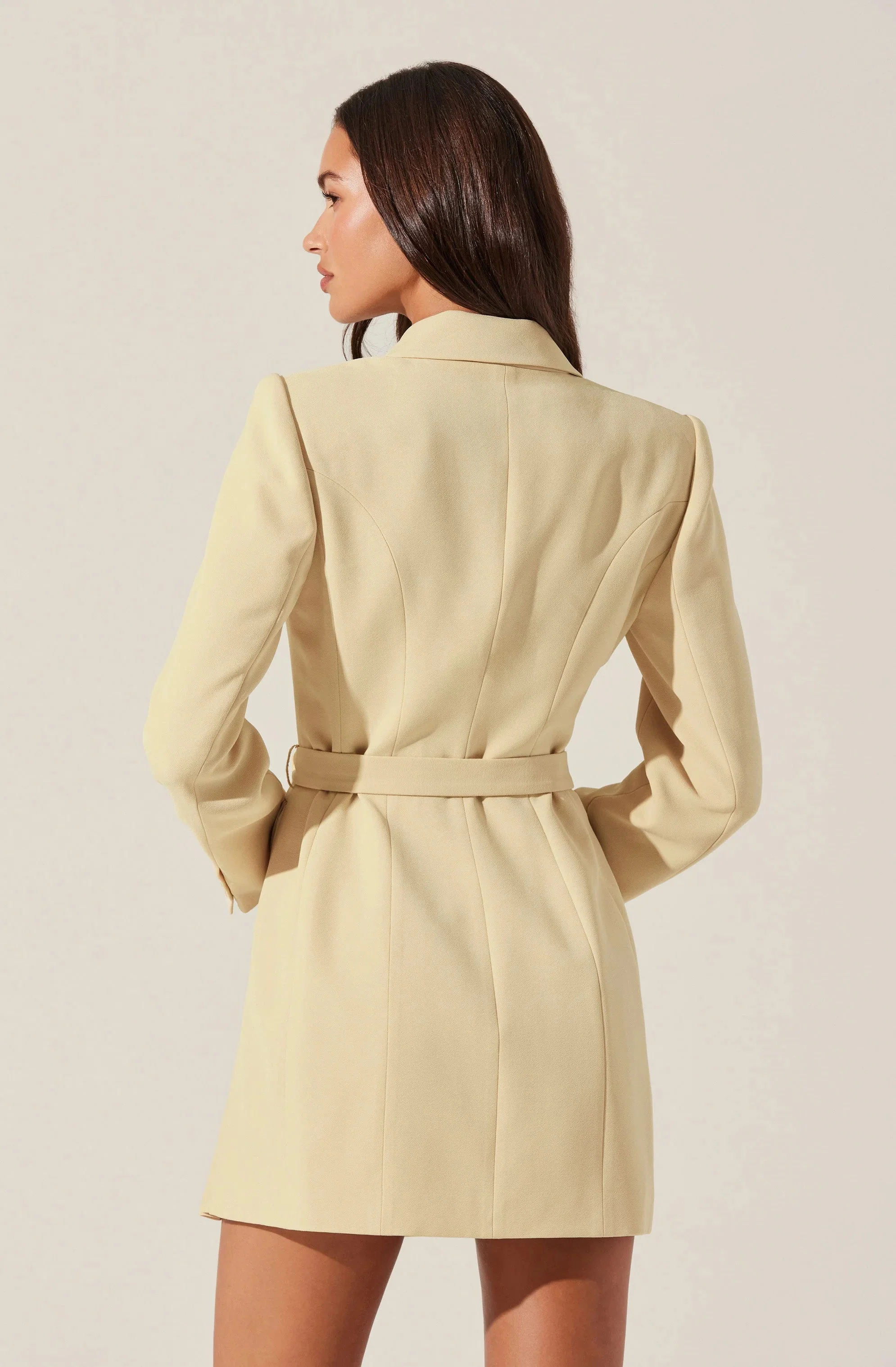 Kesari Pleated Blazer Wrap Dress