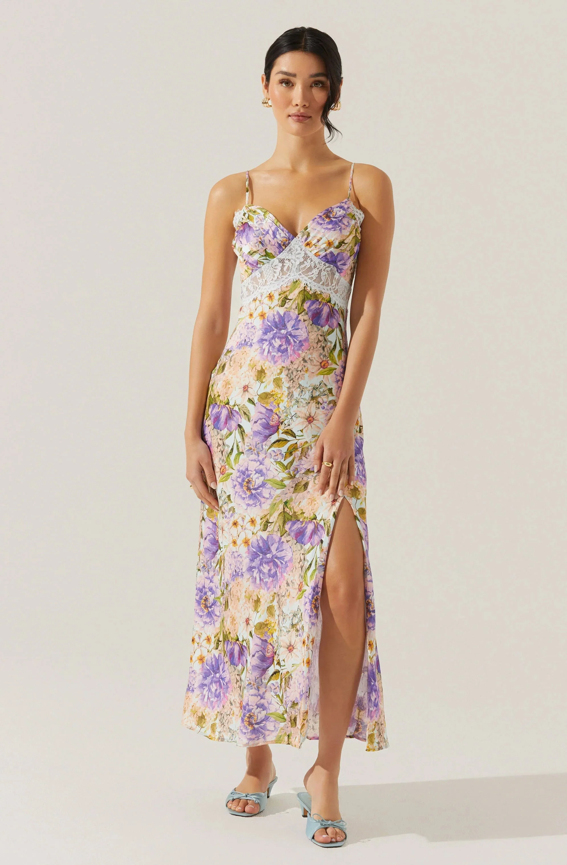 Ivanna Floral Lace Maxi Dress
