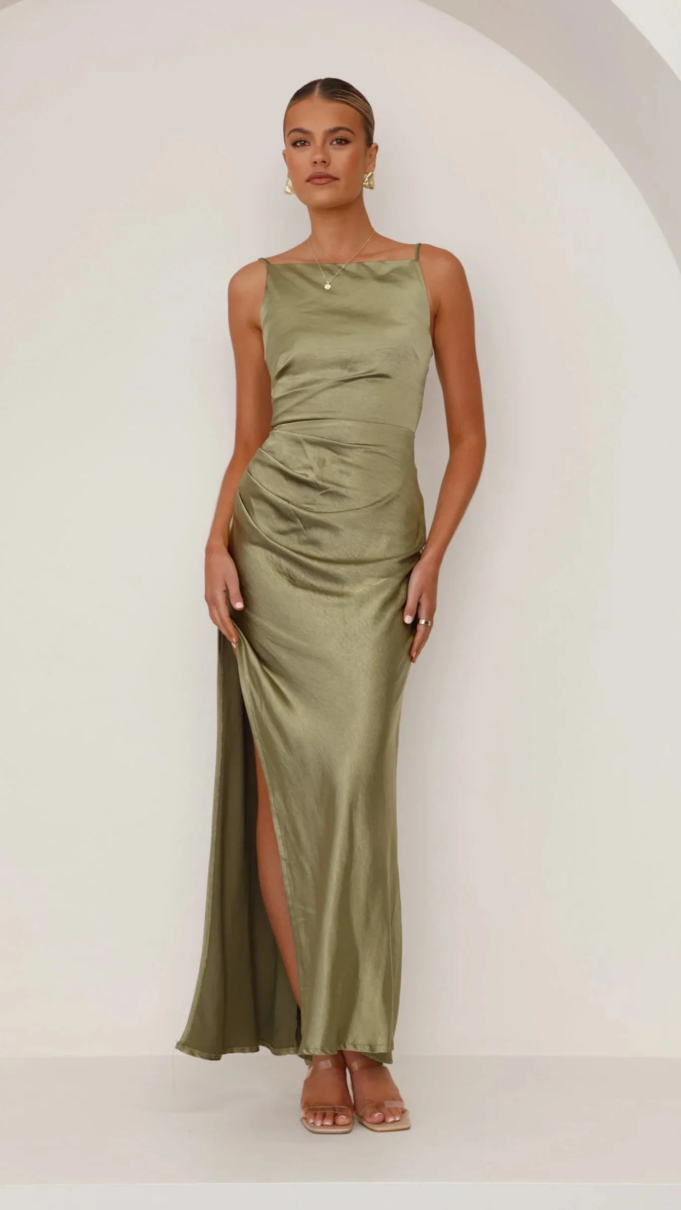 Ava Maxi Dress - Olive